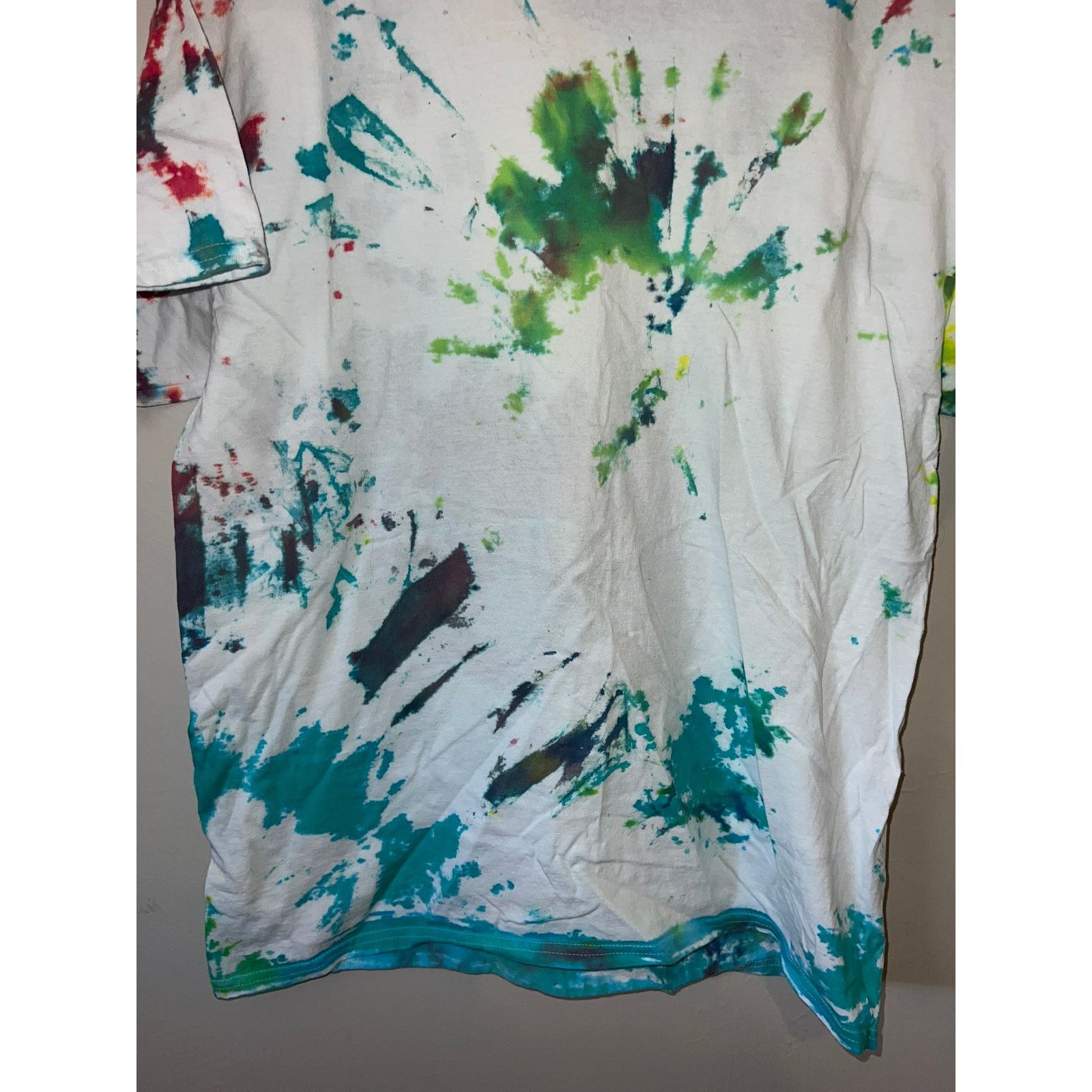Gildan Retro Gildan Tie Dye Shirt Multicolor White Tee L Large Size US L / EU 52-54 / 3 - 4 Thumbnail