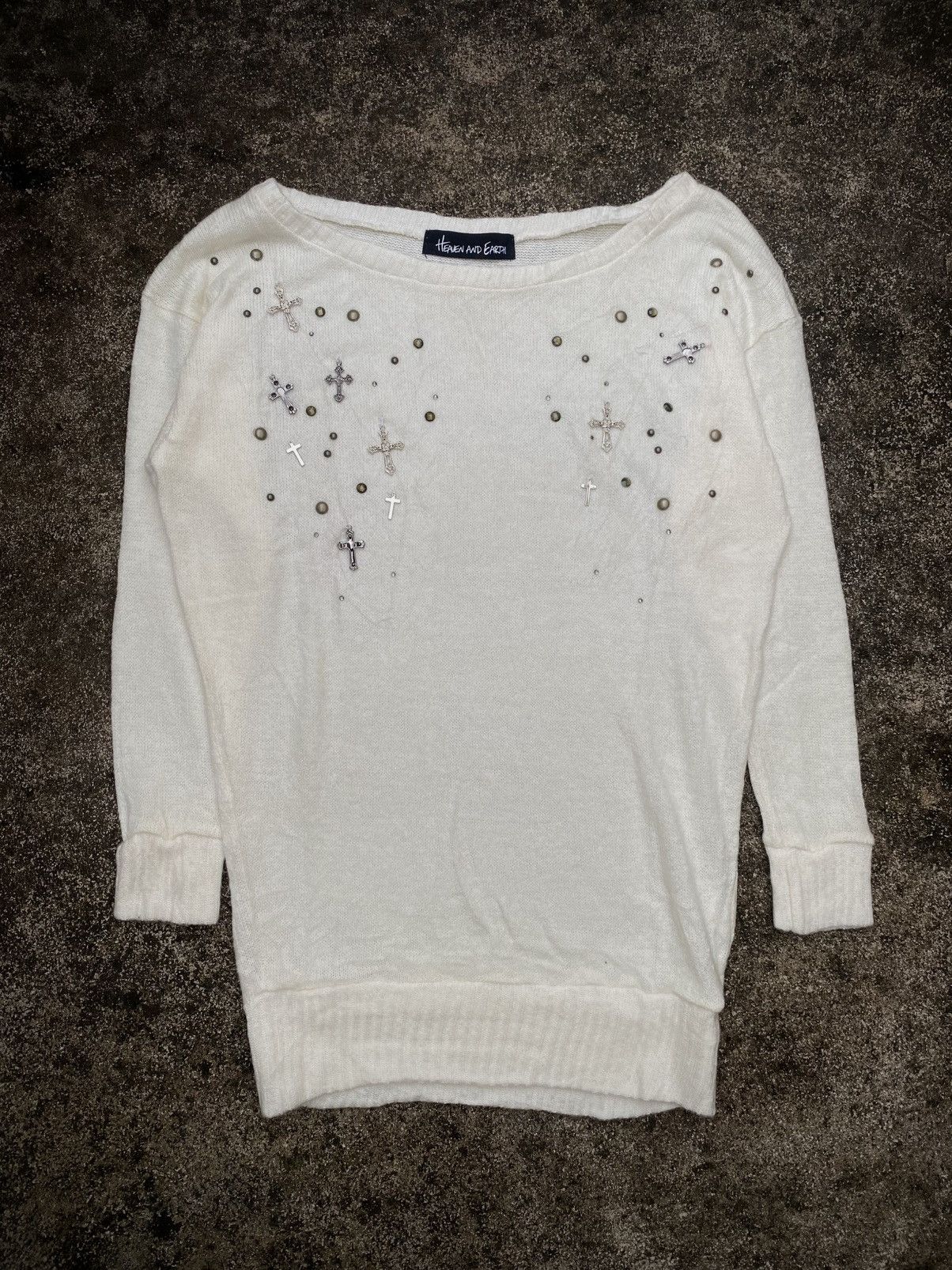 If Six Was Nine × Japanese Brand × Le Grande Bleu (L.G.B.) HEAVEN AND EARTH STUDDED CROSS Size US M / EU 48-50 / 2 - 1 Thumbnail