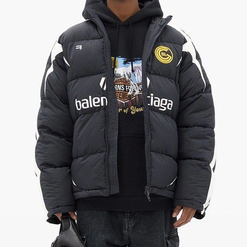 Balenciaga Balenciaga Soccer Oversized Puffer Coat Size US L / EU 52-54 / 3 - 1 Thumbnail