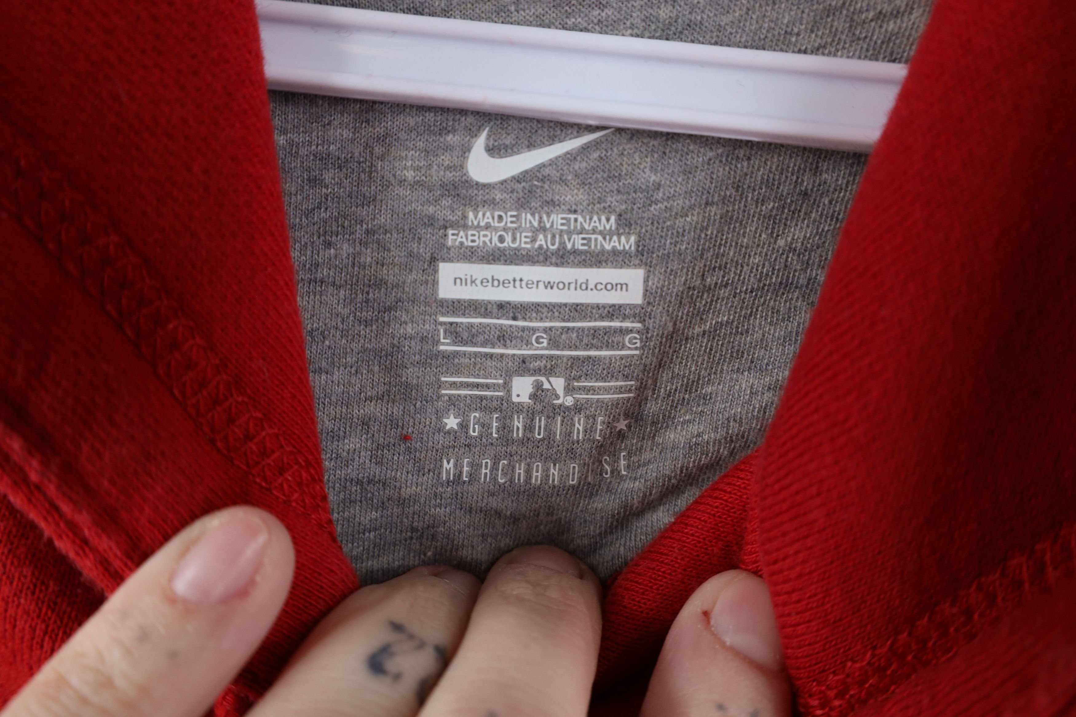 Nike Vintage Nike Swoosh St Louis Cardinals Baseball Hoodie Size US L / EU 52-54 / 3 - 10 Thumbnail