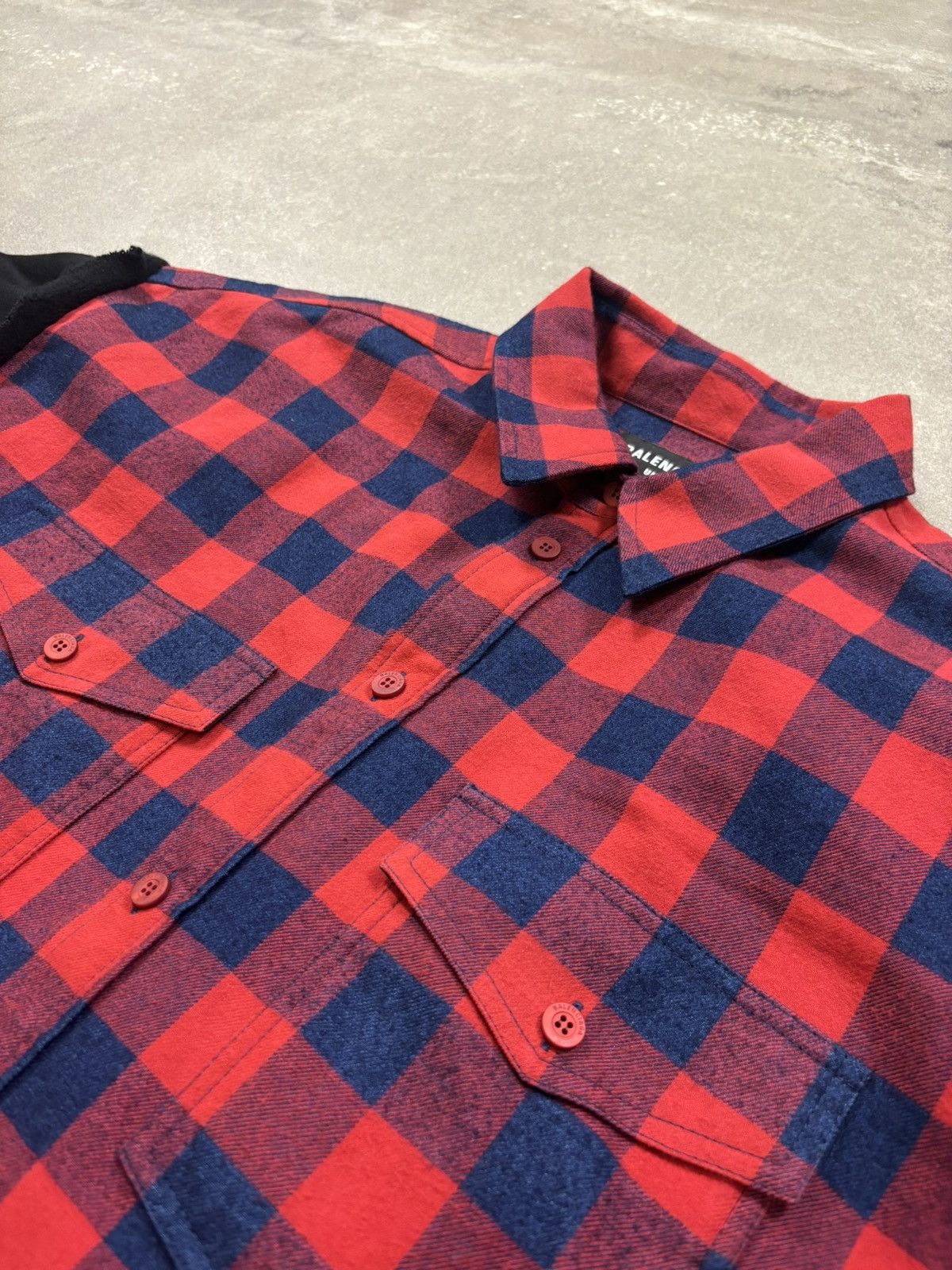 Balenciaga Balenciaga Unifit Flannel Hybrid Gingham Check Jacket Size US M / EU 48-50 / 2 - 6 Thumbnail