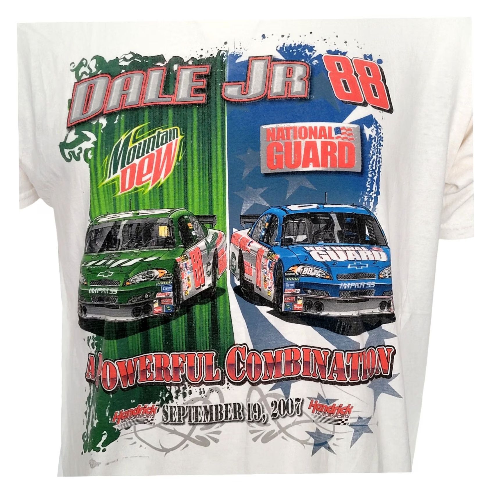 NASCAR Dale Jr 88 Mountain Dew National Guard T-Shirt Winner’s Circle NASCAR Small? Size US L / EU 52-54 / 3 - 3 Thumbnail