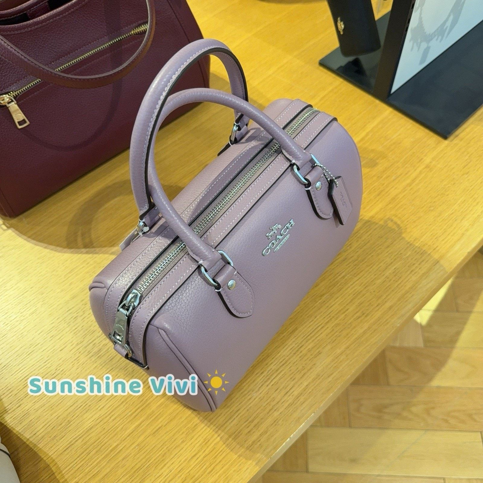 Coach NWT Coach Rowan Satchel CV962 Pebbled Leather Silver/Jasmine Size ONE SIZE - 2 Thumbnail