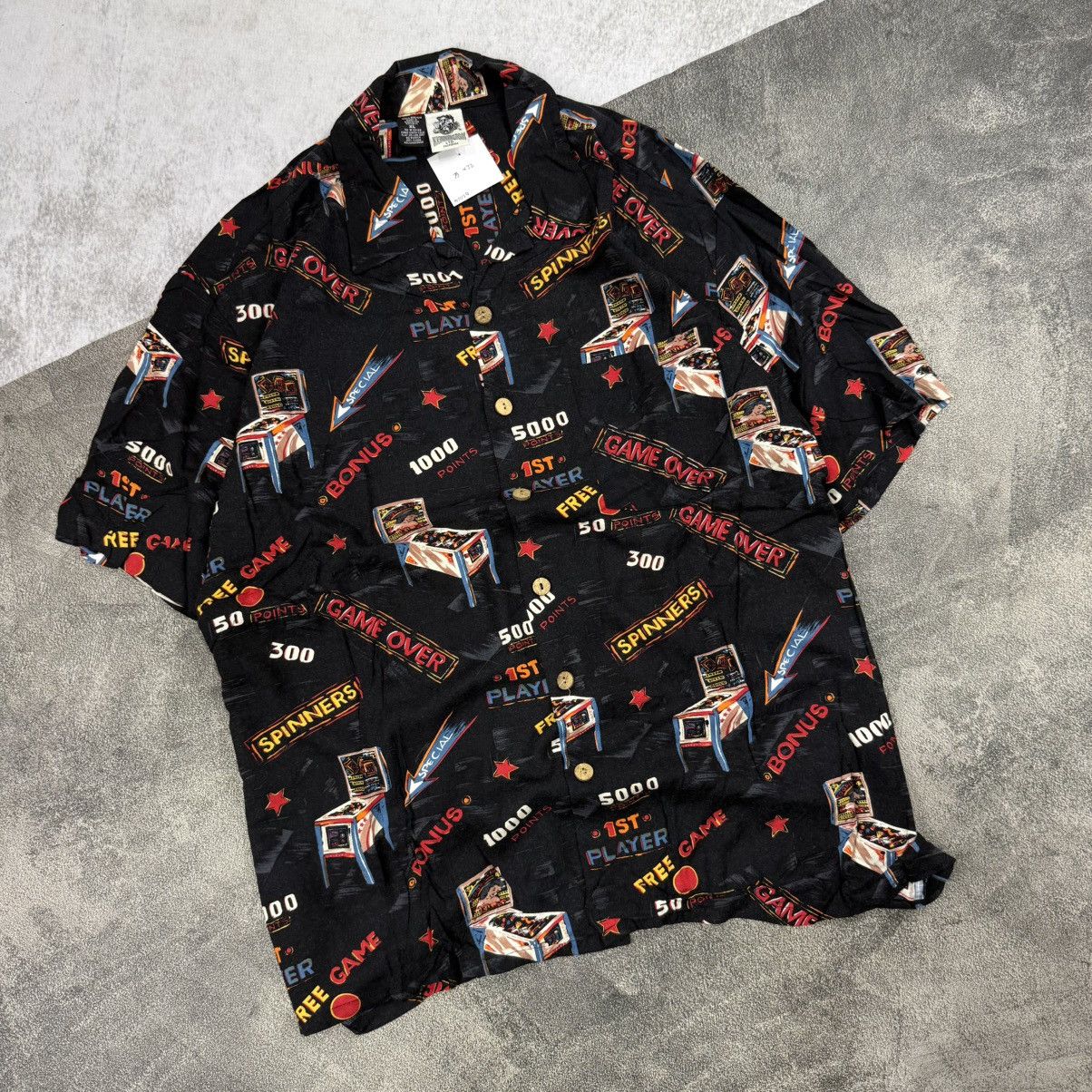 Kennington Ltd. Vintage KENNINGTON Ltd. Rayon hawaiian S/S pinball Size US XXL / EU 58 / 5 - 2 Thumbnail