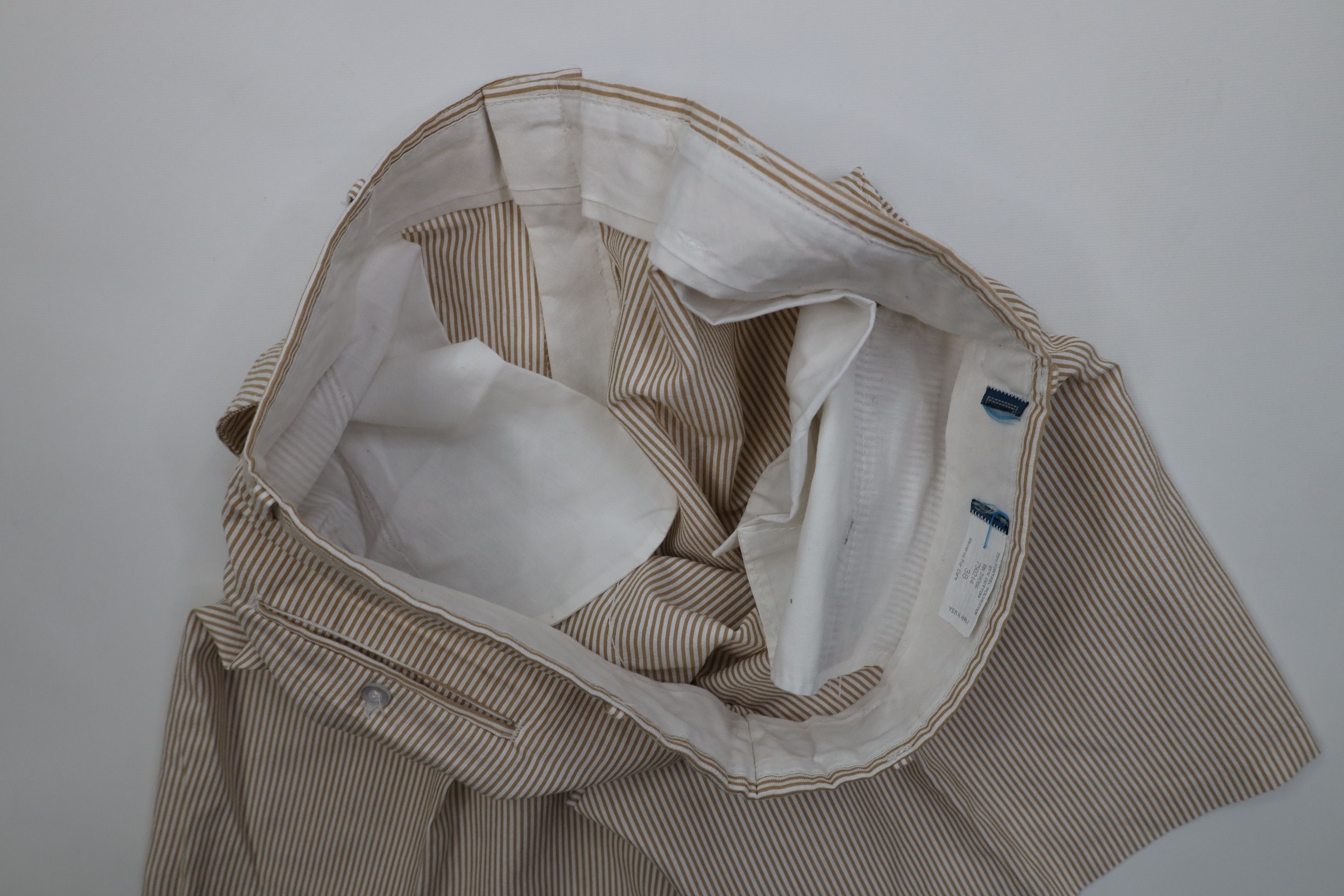 Vintage Vintage 70s Streetwear Seersucker Above Knee Chino Shorts Size US 38 / EU 54 - 13 Thumbnail