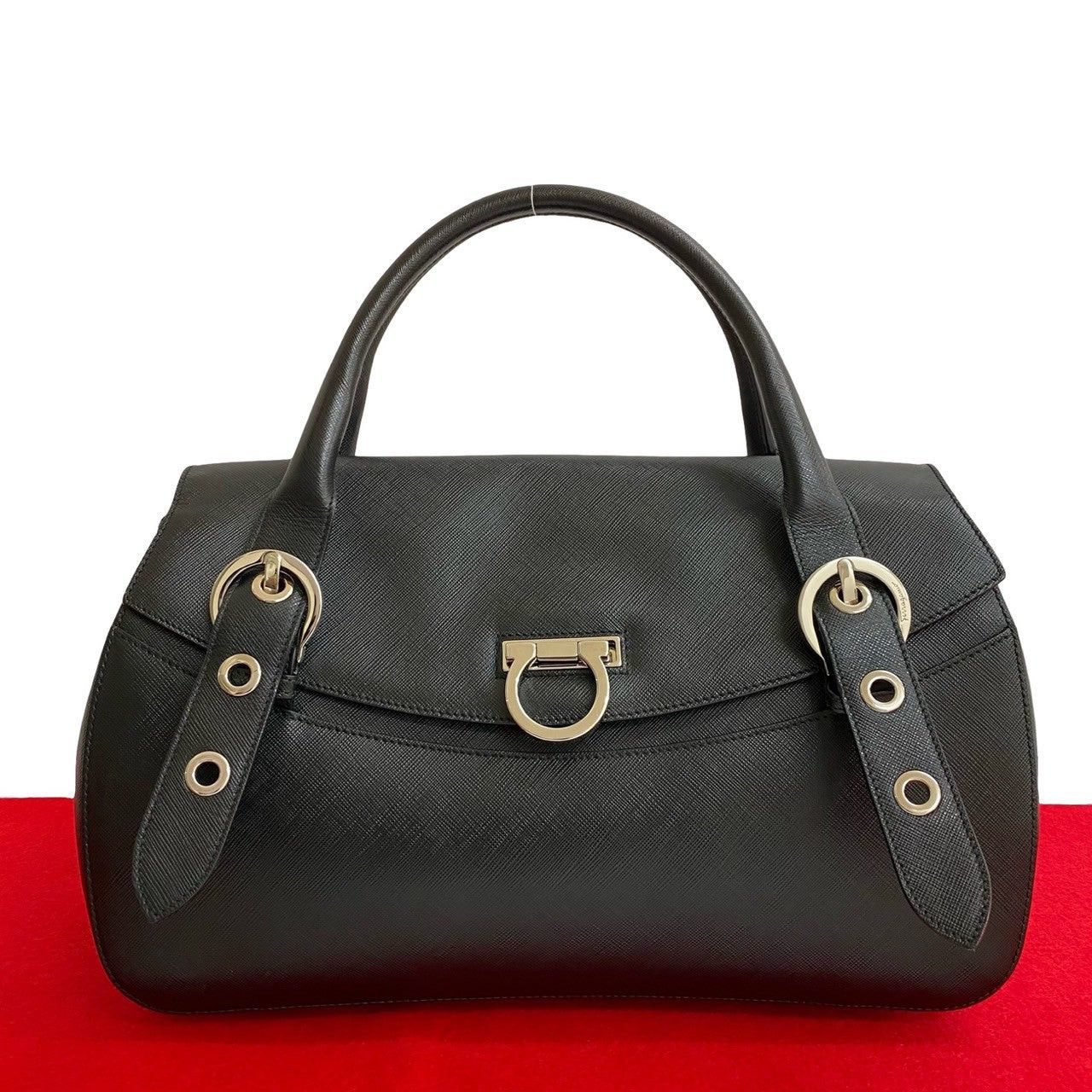 Salvatore Ferragamo Salvatore Ferragamo Handbag Black Leather Size ONE SIZE - 1 Thumbnail