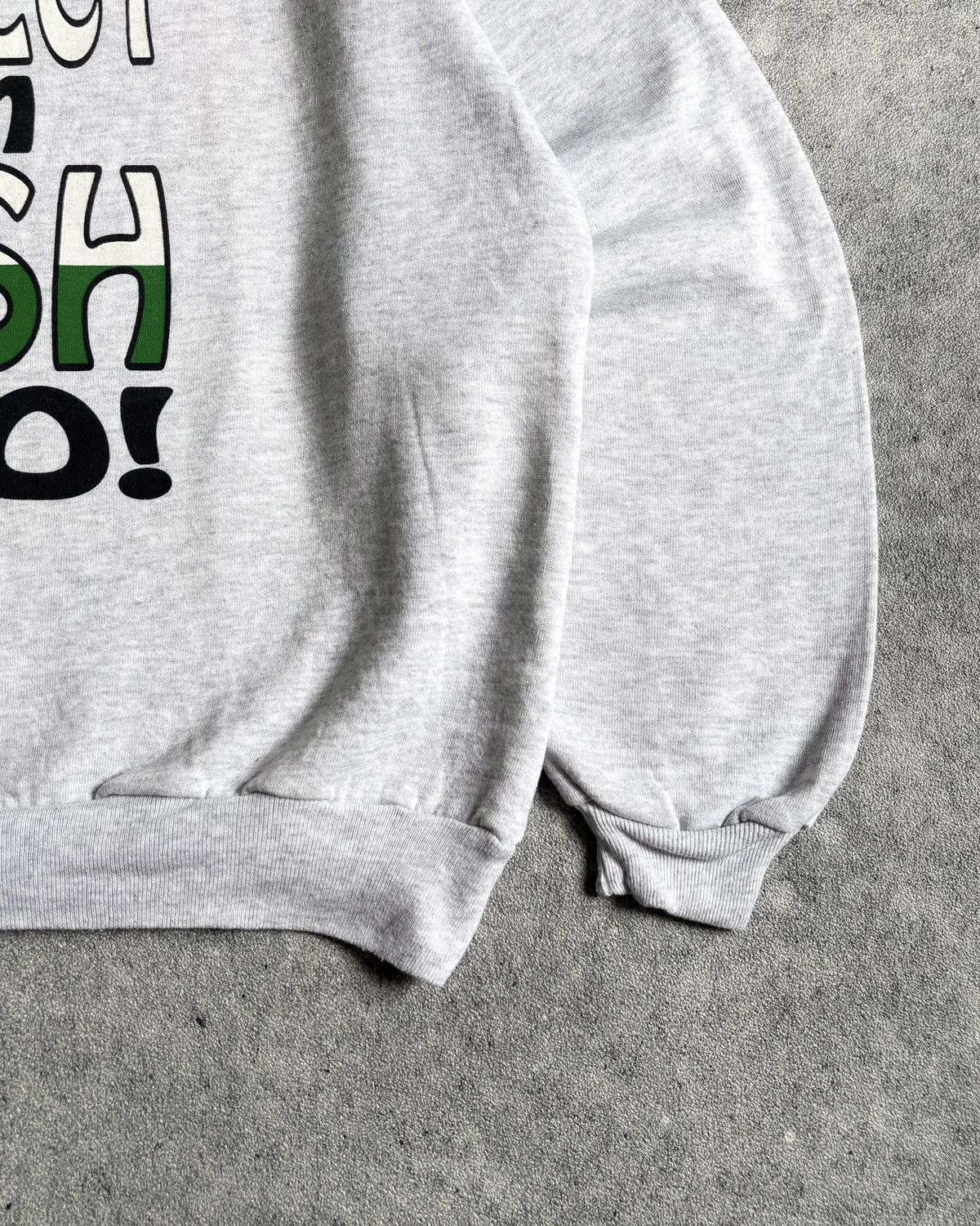 Vintage 1990s Ash Grey Bundle Collared Sweatshirt Size US L / EU 52-54 / 3 - 4 Thumbnail