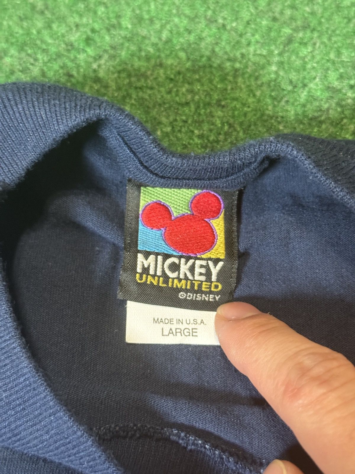 Disney × Mickey Unlimited × Vintage Vintage 90s Mickey Unlimited mouse Louisiana Hip Hop T Shirt Size US L / EU 52-54 / 3 - 3 Thumbnail