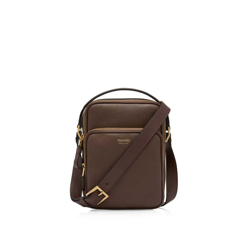 Tom Ford o1loc1c0724 Size: OS / Leather Messenger Bag in Brown Size ONE SIZE - 1 Thumbnail