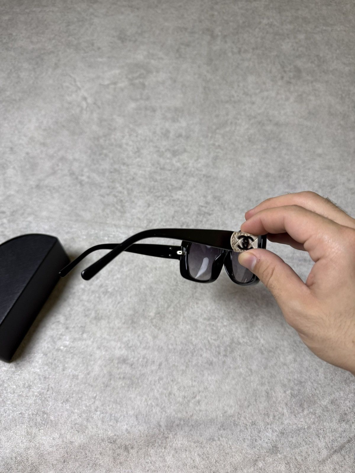 Chanel Vintage Black Sunglasses Glasses Chanel Big Skull Pinterest Size ONE SIZE - 16 Thumbnail