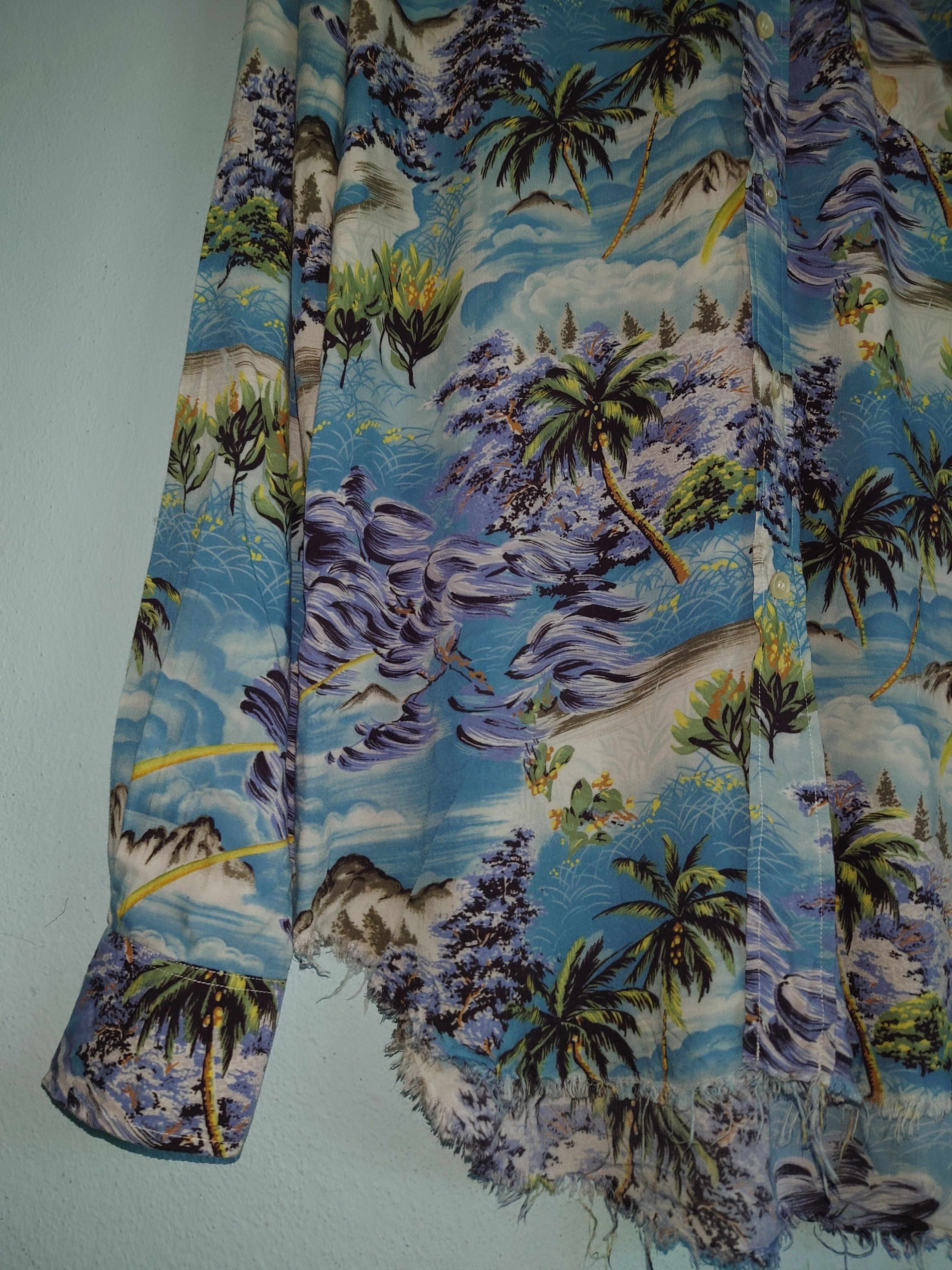 Saint Laurent Paris Saint Laurent SS16 Surf Hawaiian Shirt Hedi Slimane Era Size US L / EU 52-54 / 3 - 8 Thumbnail