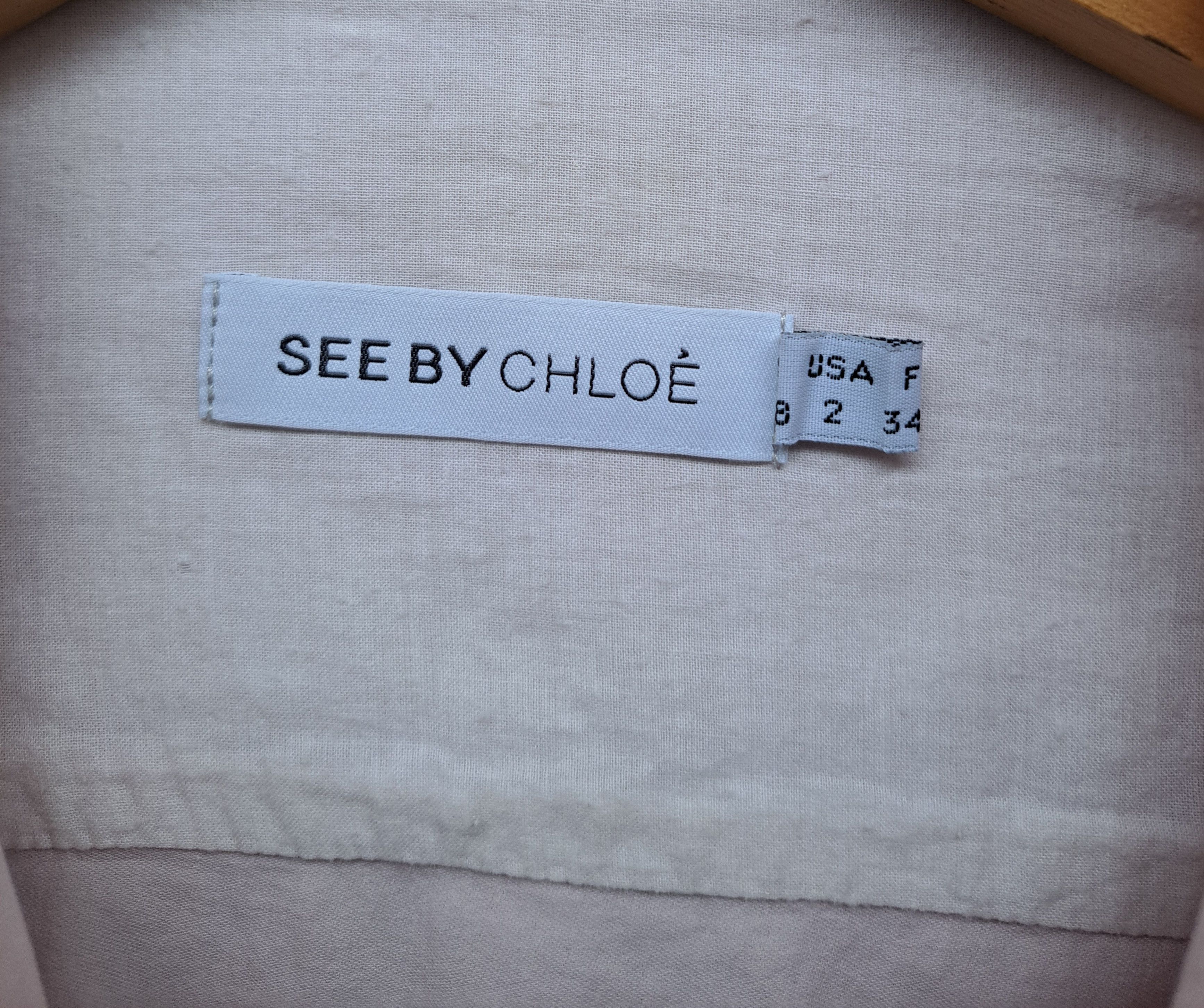 Chloe See by Chloe Moto Jacket Bikers Size 34FR / XS Womens Size XS / US 0-2 / IT 36-38 - 12 Thumbnail