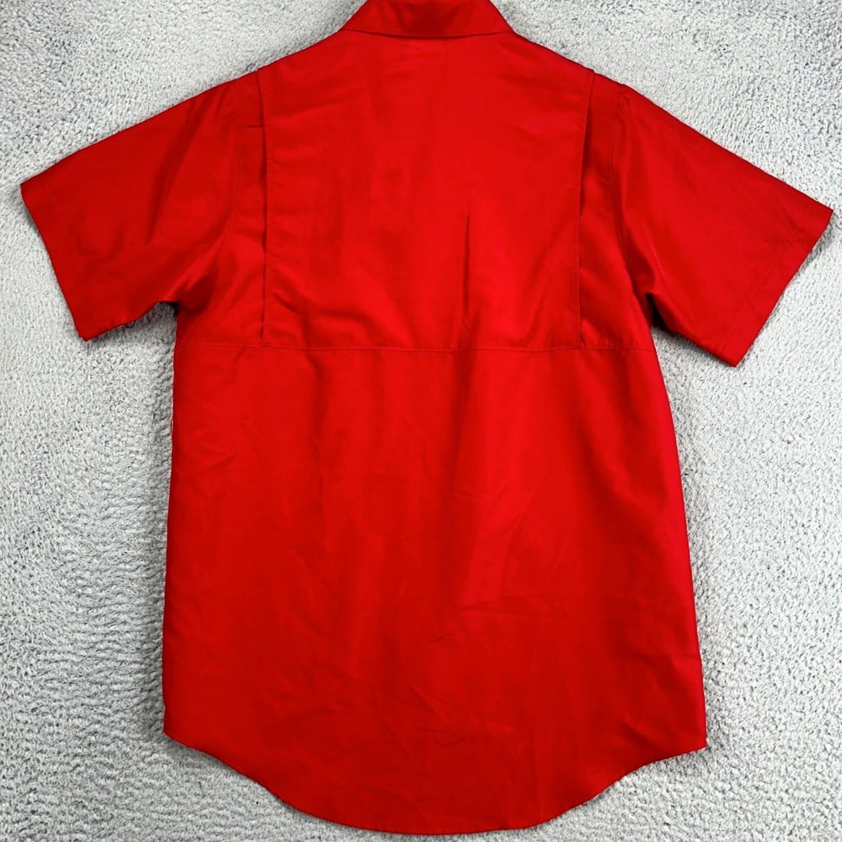 Vintage VINTAGE? No. Ohio State Buckeyes Pro Edge Button Down Shirt Mens Small Red Short Sleeve Size US S / EU 44-46 / 1 - 3 Thumbnail