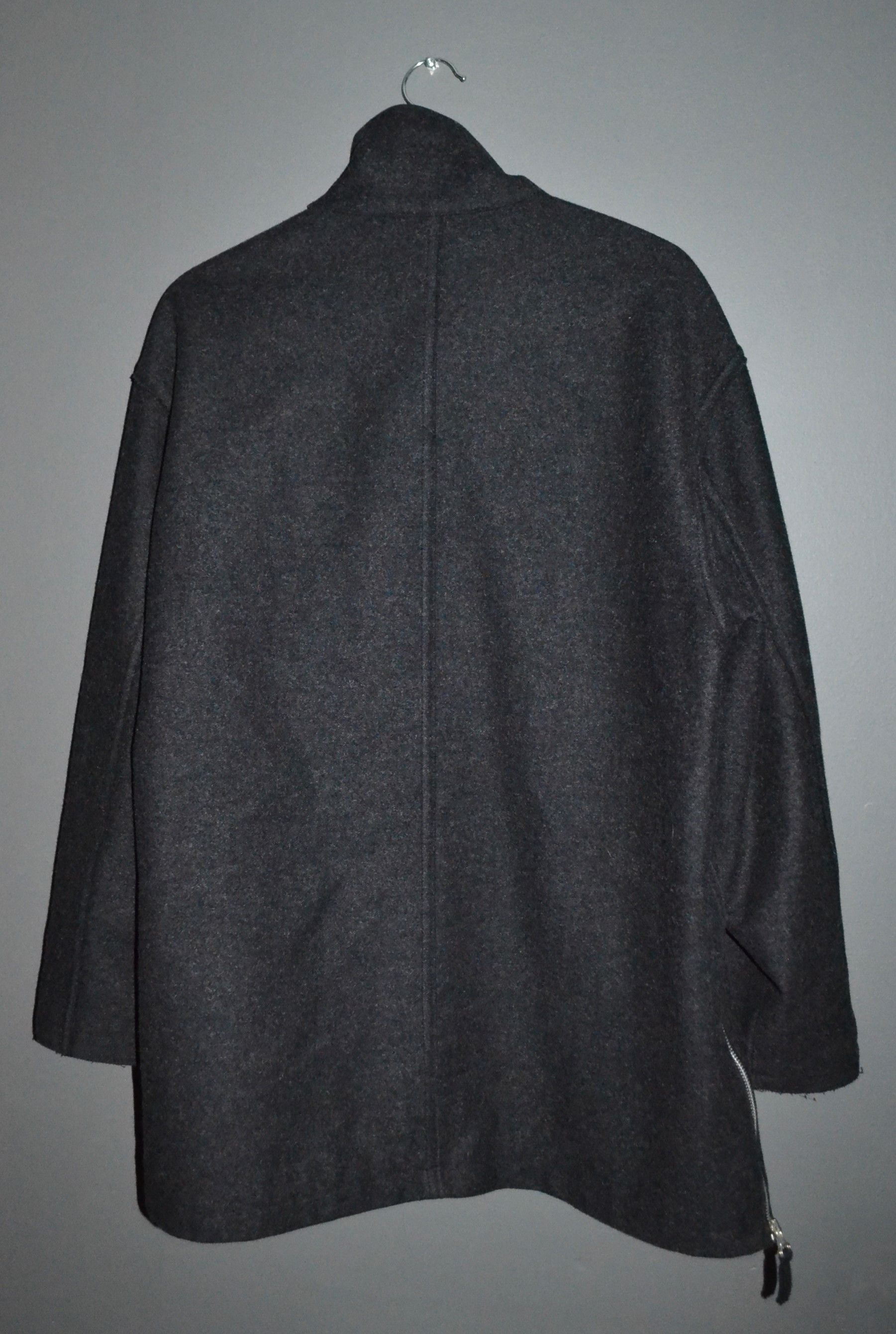 Armani × Vintage Armani Vintage Wool Coat with Massive Zips L Size US L / EU 52-54 / 3 - 3 Thumbnail