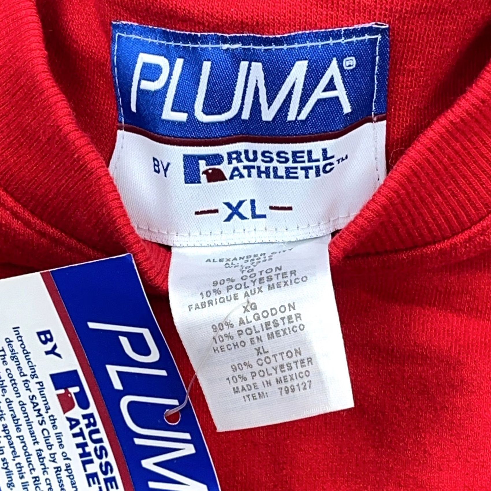 Russell Athletic VINTAGE Russell Athletic Sweatshirt Men XL Red Crewneck Size US XL / EU 56 / 4 - 5 Thumbnail