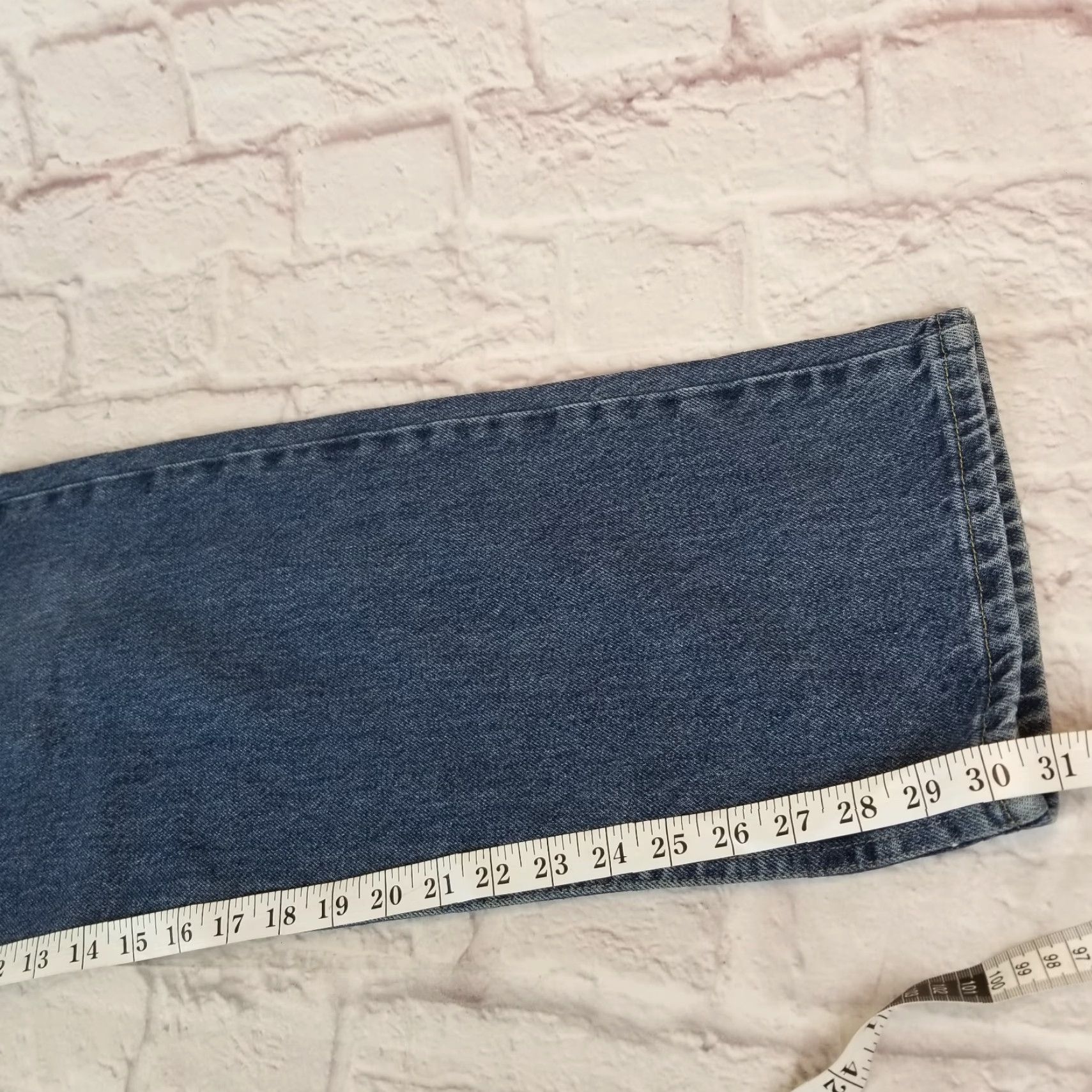 Wrangler Wrangler Jeans Mens Regular Fit Medium Wash Straight Leg Size 42 X 30 Blue Denim Size US 42 / EU 58 - 7 Thumbnail