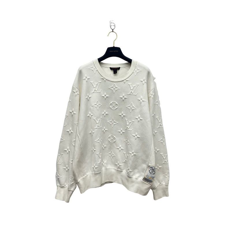 Louis Vuitton Louis Vuitton Jacquard embossed full-print sweatshirt Size US XL / EU 56 / 4 - 2 Thumbnail