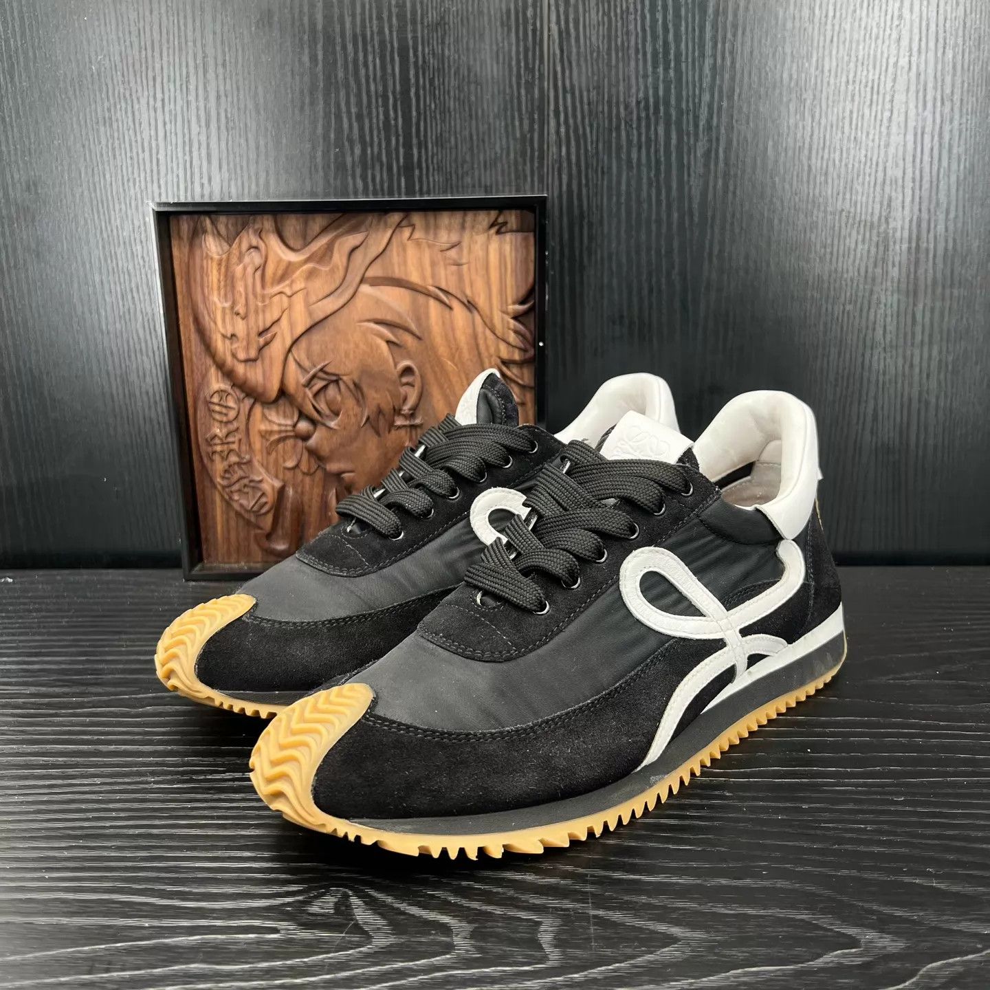 Rick Owens Loewe Runner Black & White 41 Mint OG Box Size US 8 / EU 41 - 1 Thumbnail