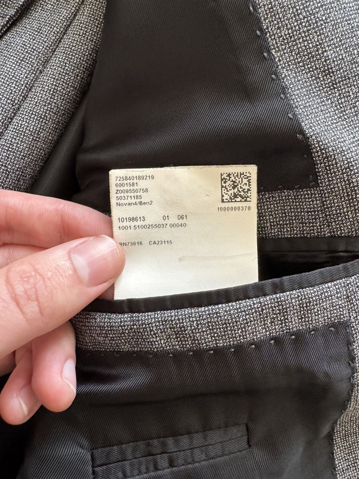 Hugo Boss Hugo Boss Novan4 Ben2 2 Button Wool Vintage Suit Size 36R - 4 Thumbnail