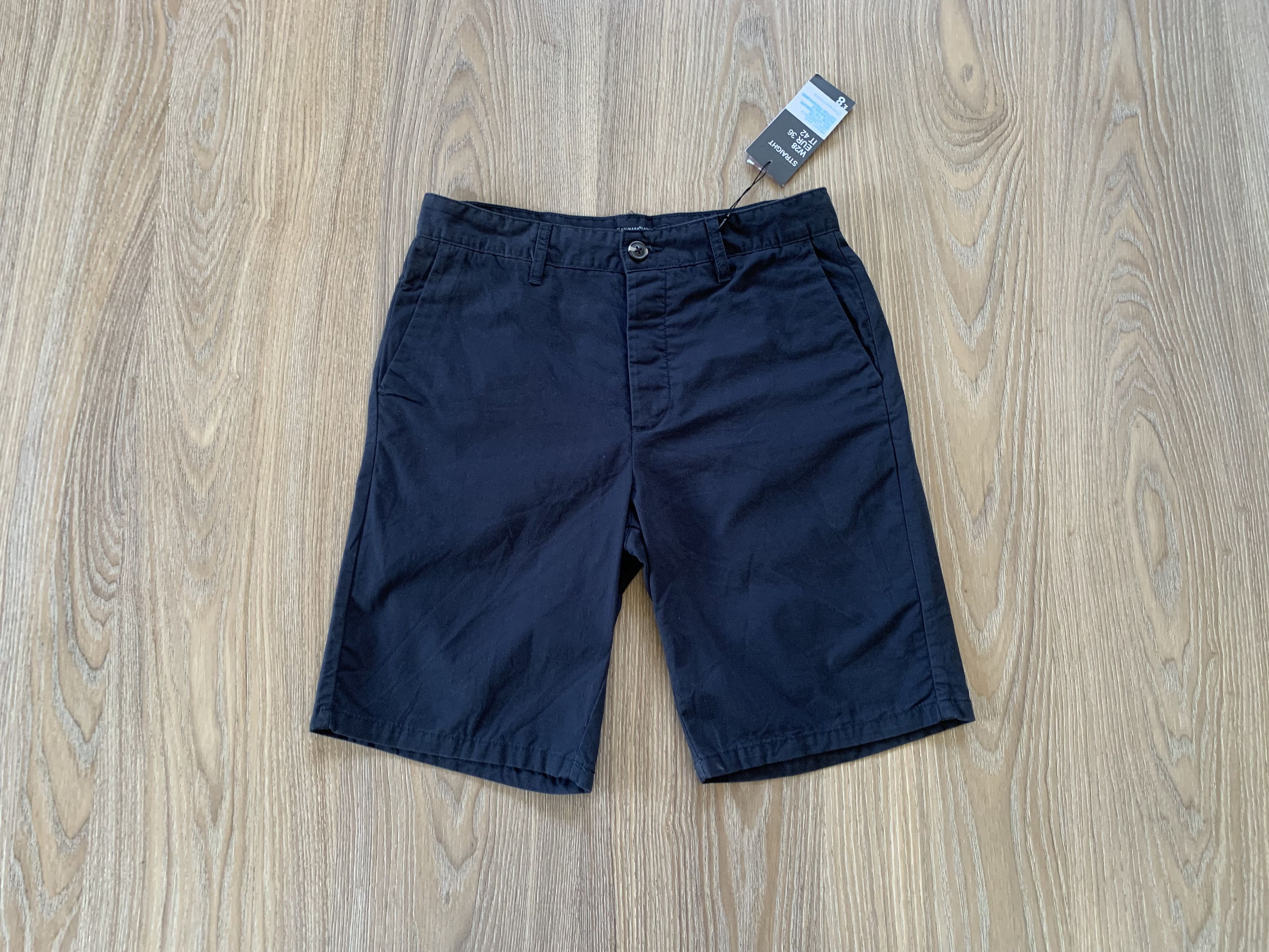 Primark Primark Mens Navy Blue Cotton Shorts Size US 28 / EU 44 - 1 Thumbnail