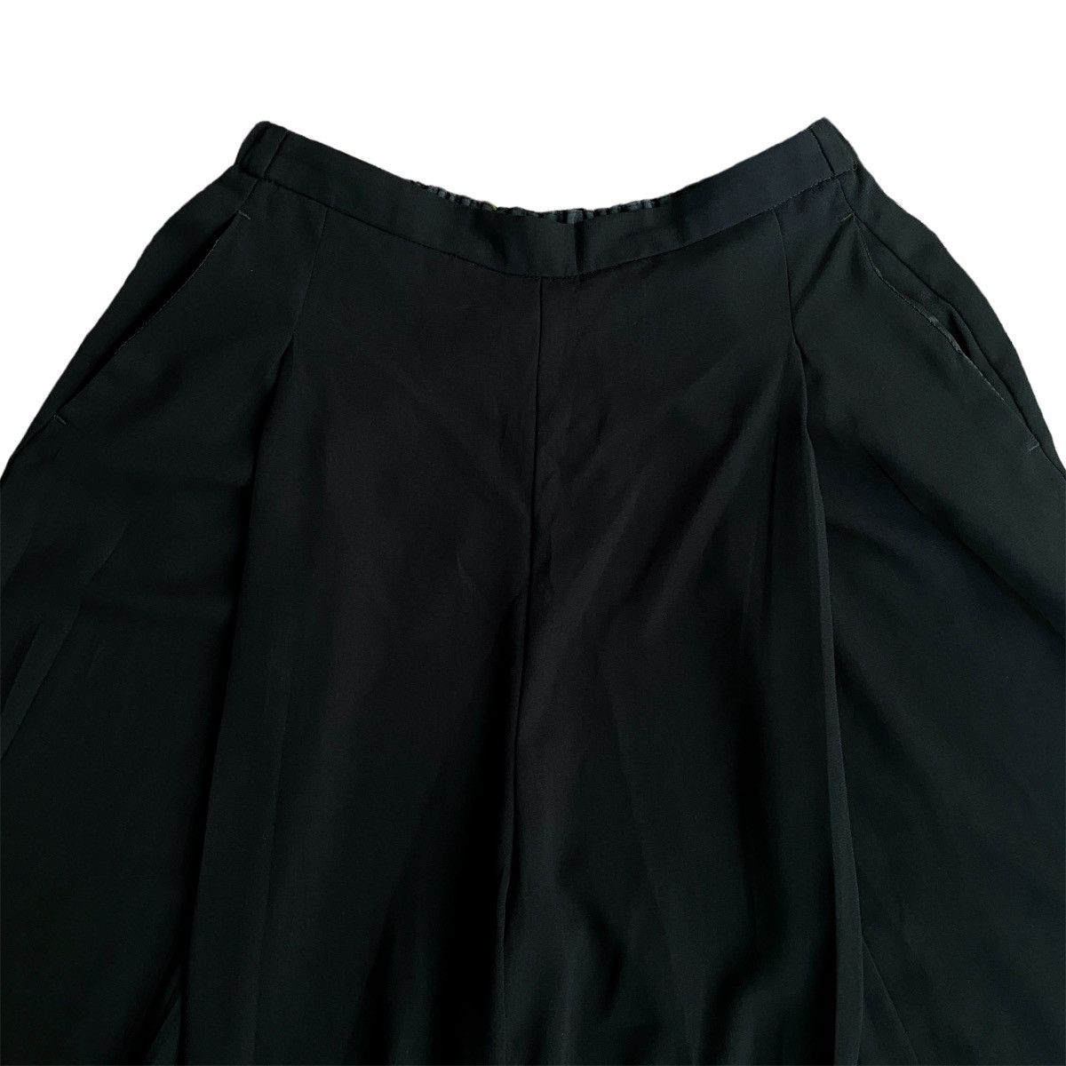 Japanese Brand × Vintage × Yohji Yamamoto Rare Japanese Brand GU Super Wide Leg Flare Yohjistyle Pants Size US 30 / EU 46 - 2 Thumbnail