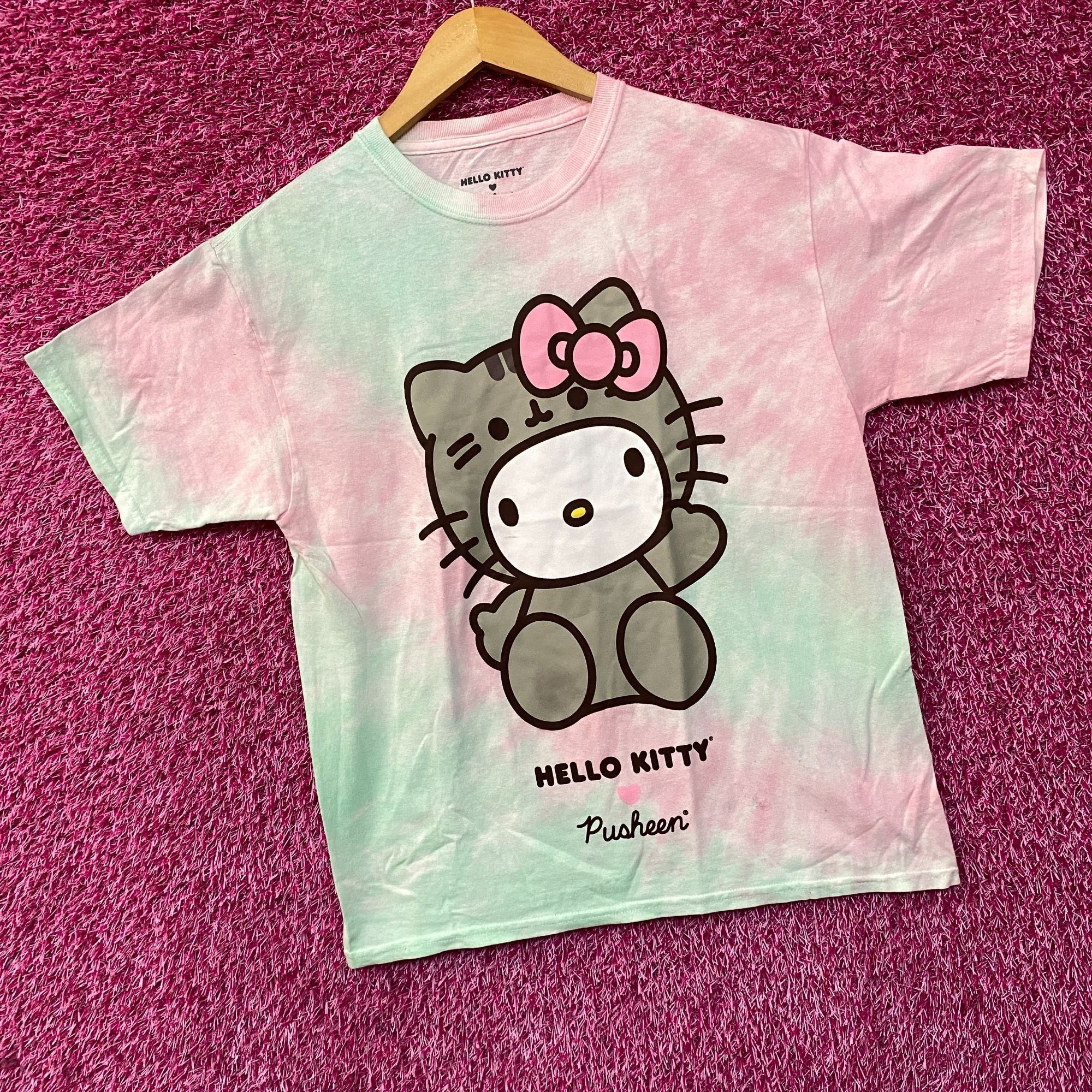 Other Hello Kitty Pusheen Tie Dye Pastel T-Shirt Extra Small Size XS / US 0-2 / IT 36-38 - 3 Thumbnail