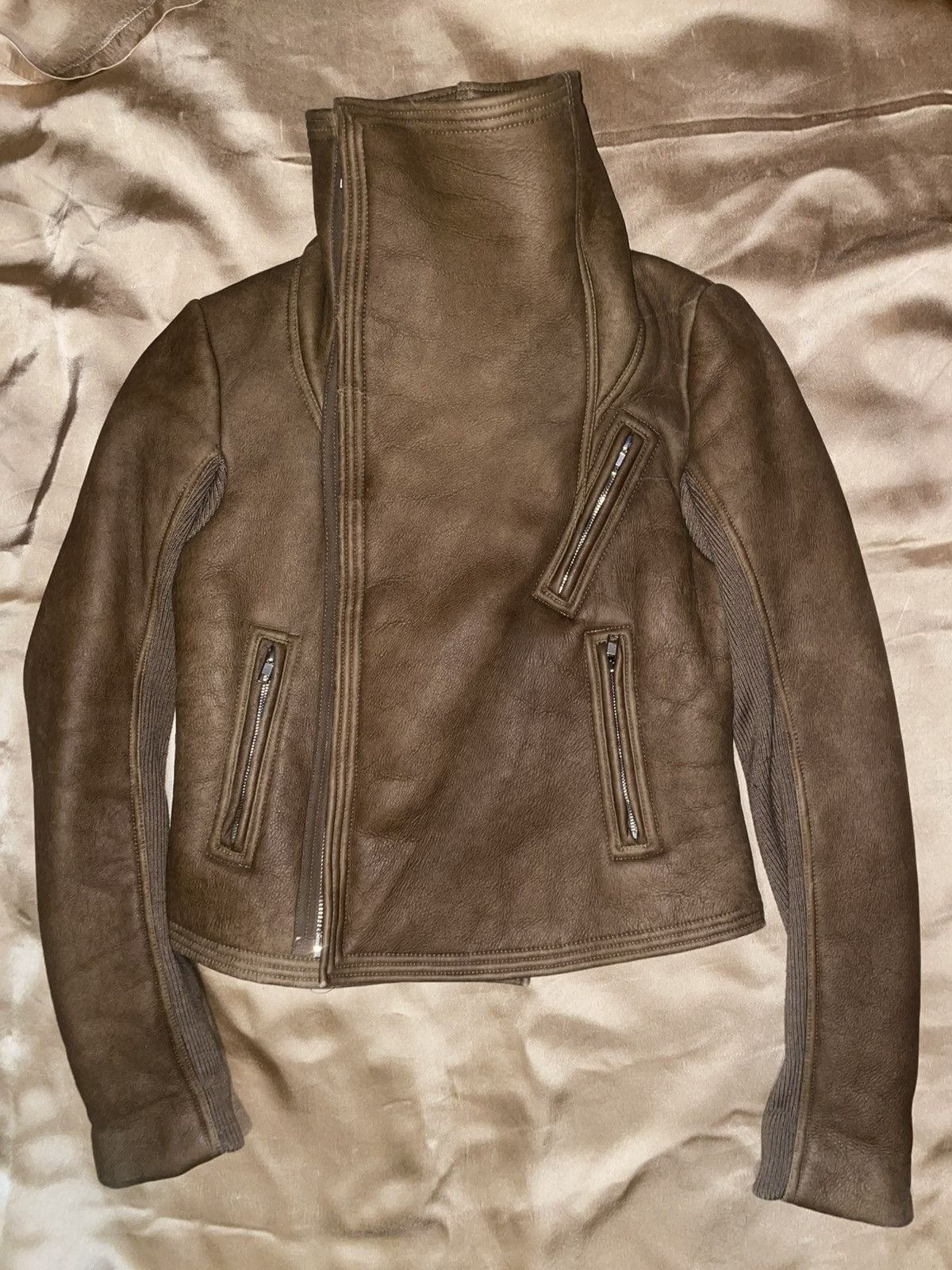 Rick Owens Shearling Leather Jacket