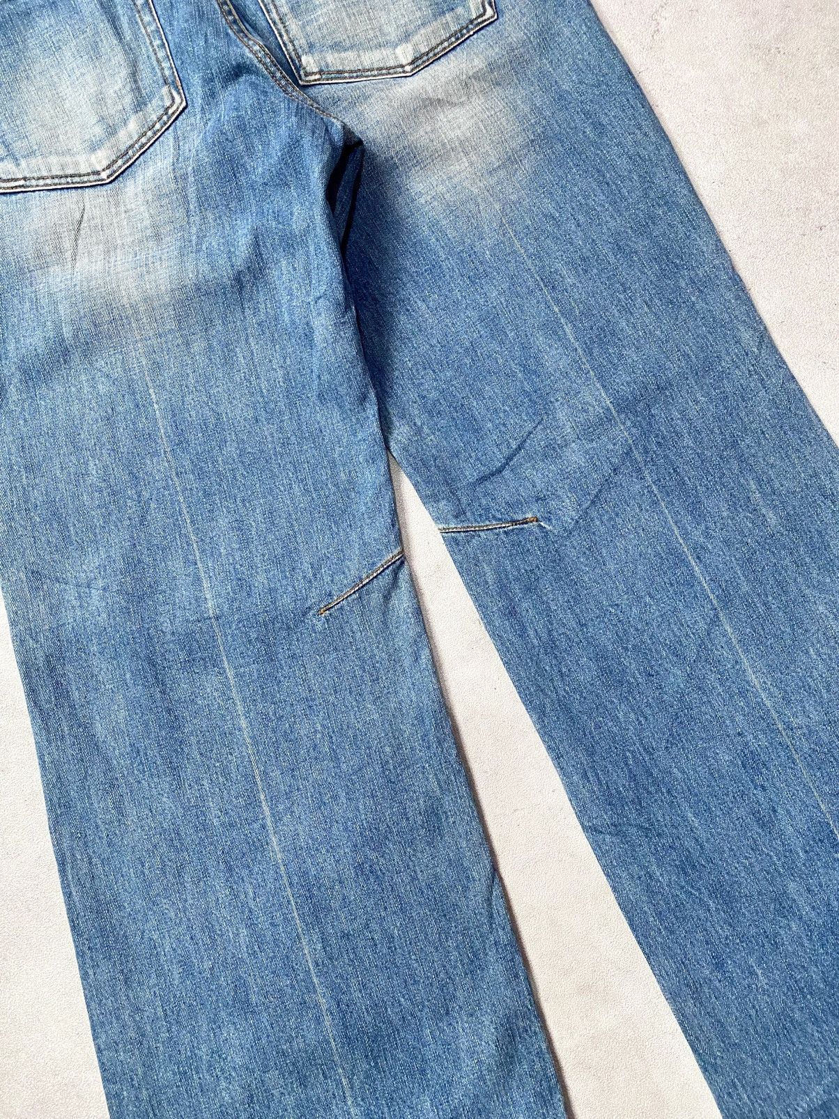Japanese Brand Vintage Y2K Zero G Jeans 2tone Buckleback Size US 34 / EU 50 - 5 Thumbnail