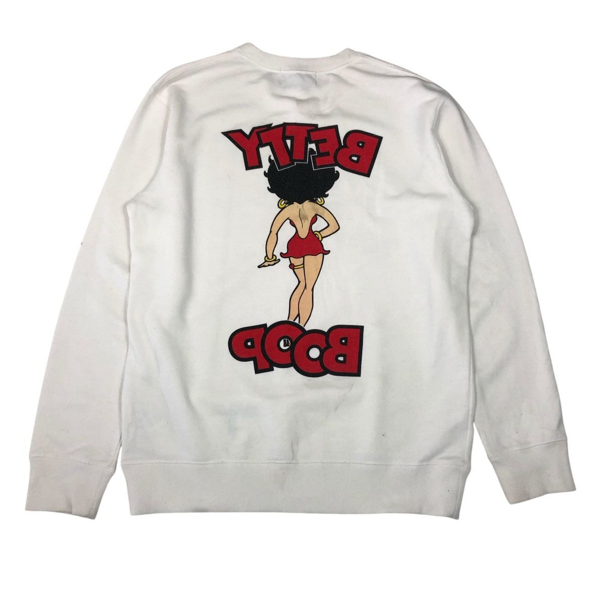 Japanese Brand 📌Vintage Sweatshirt Betty Boop Big Logo Cartoon Size US M / EU 48-50 / 2 - 2 Thumbnail