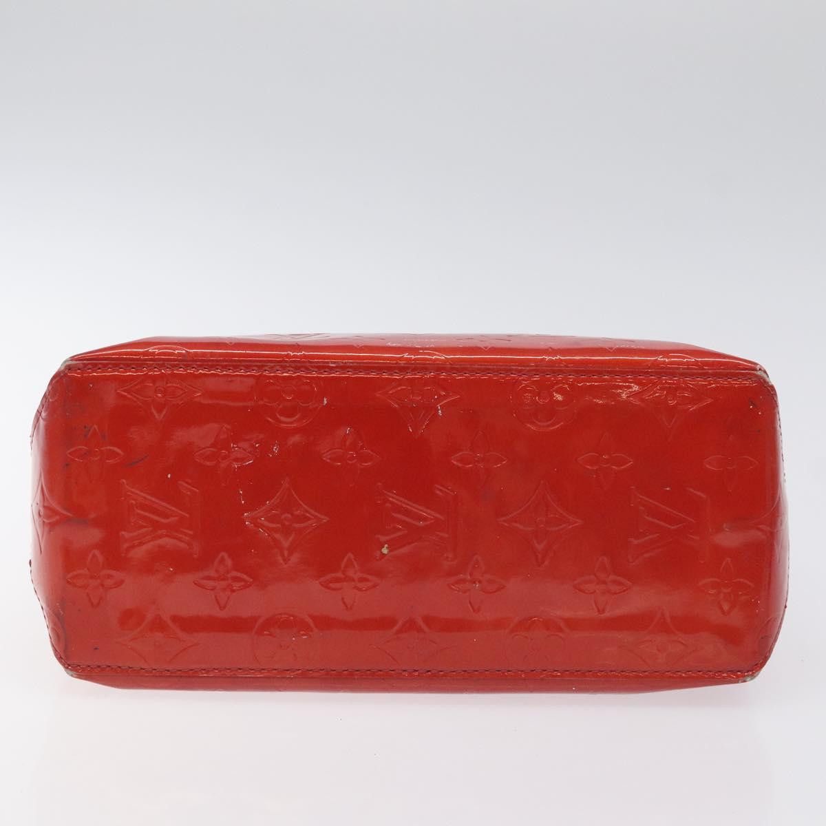 Louis Vuitton LOUIS VUITTON Monogram Vernis Reade PM Hand Bag Red Rouge Size ONE SIZE - 9 Thumbnail