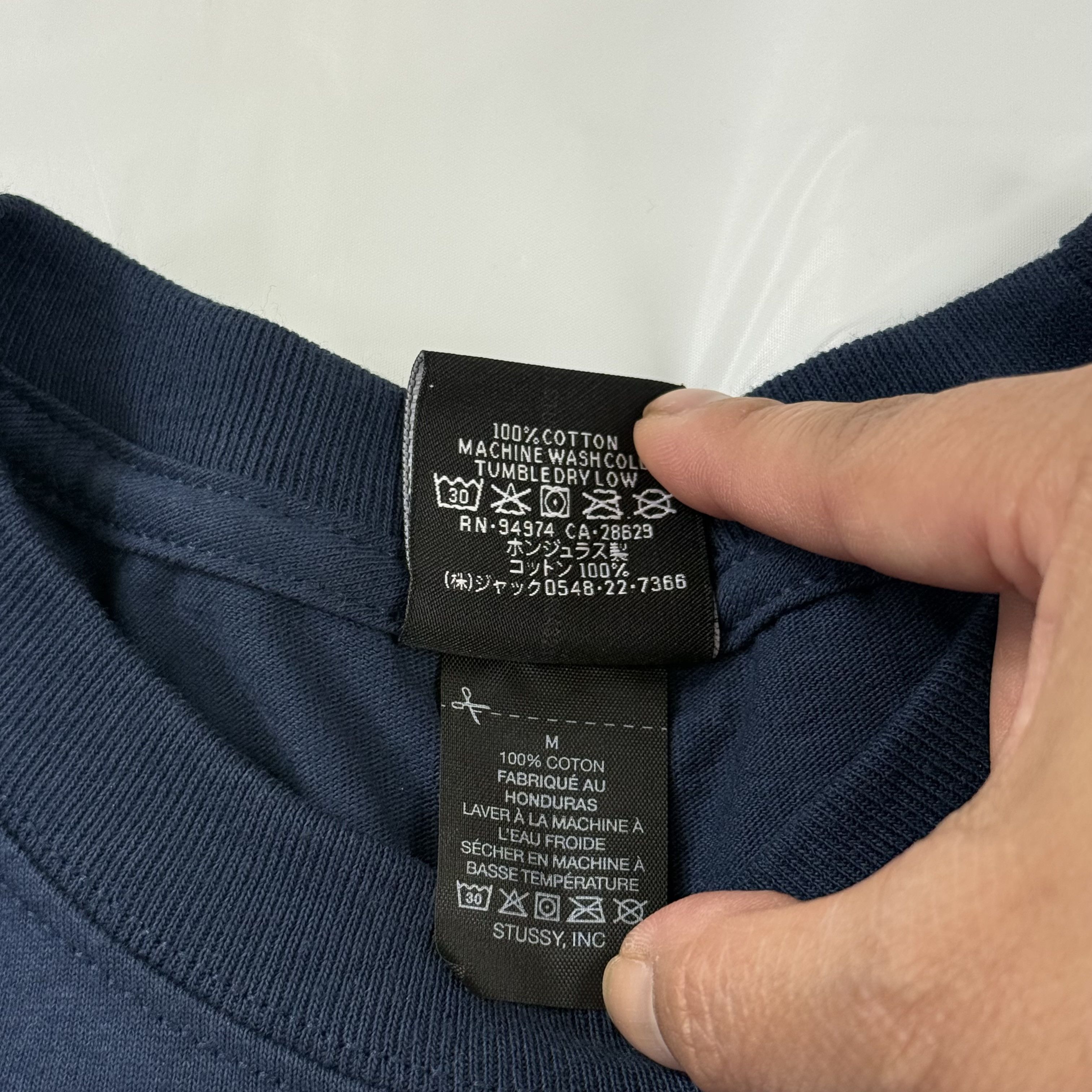 Stussy Stussy World Tour Long Sleeve T-Shirt Navy Blue Mens Medium Size US M / EU 48-50 / 2 - 6 Thumbnail