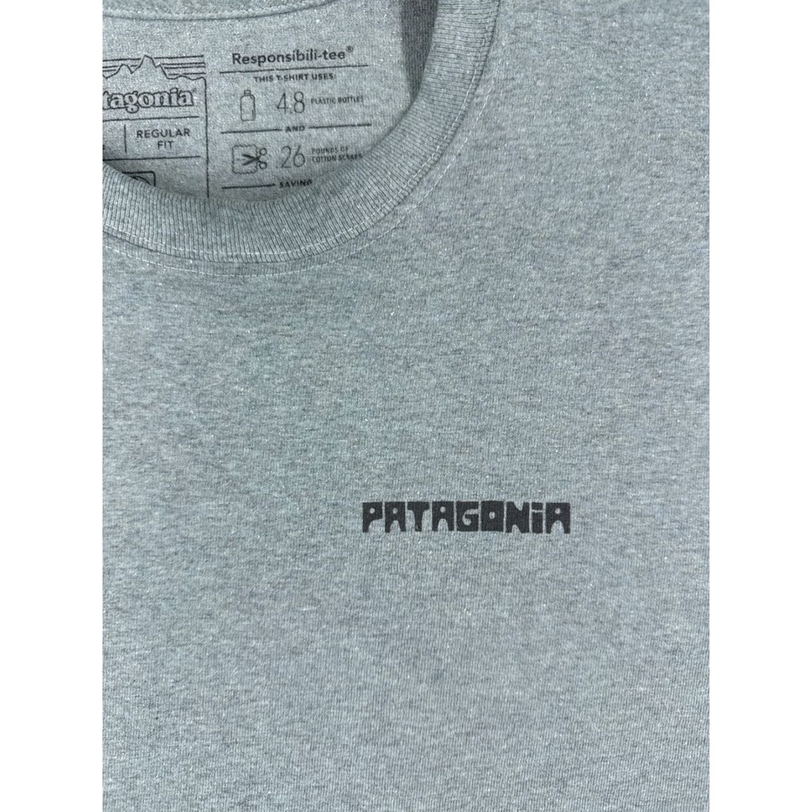 Patagonia Patagonia Shirt Adult Large Blue Long Sleeve Save Our Watersheds Cotton Blend Logo Tee Mens Size US L / EU 52-54 / 3 - 6 Thumbnail