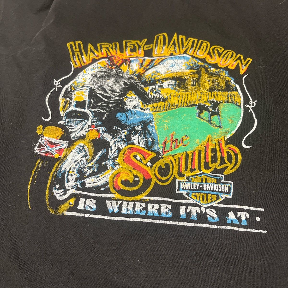 Harley Davidson Vintage harley davidson t shirt hogs Size US L / EU 52-54 / 3 - 3 Thumbnail