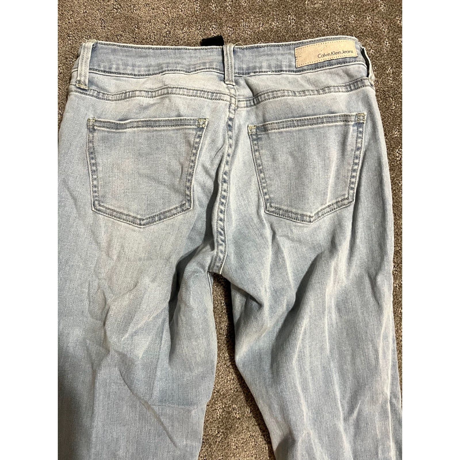 Vintage VINTAGE CALVIN KLEIN Jeans Ultimate Skinny Women's 2x30 Dark Wash Blue 2000s Womens Size 26" / US 2 / IT 38 - 4 Thumbnail