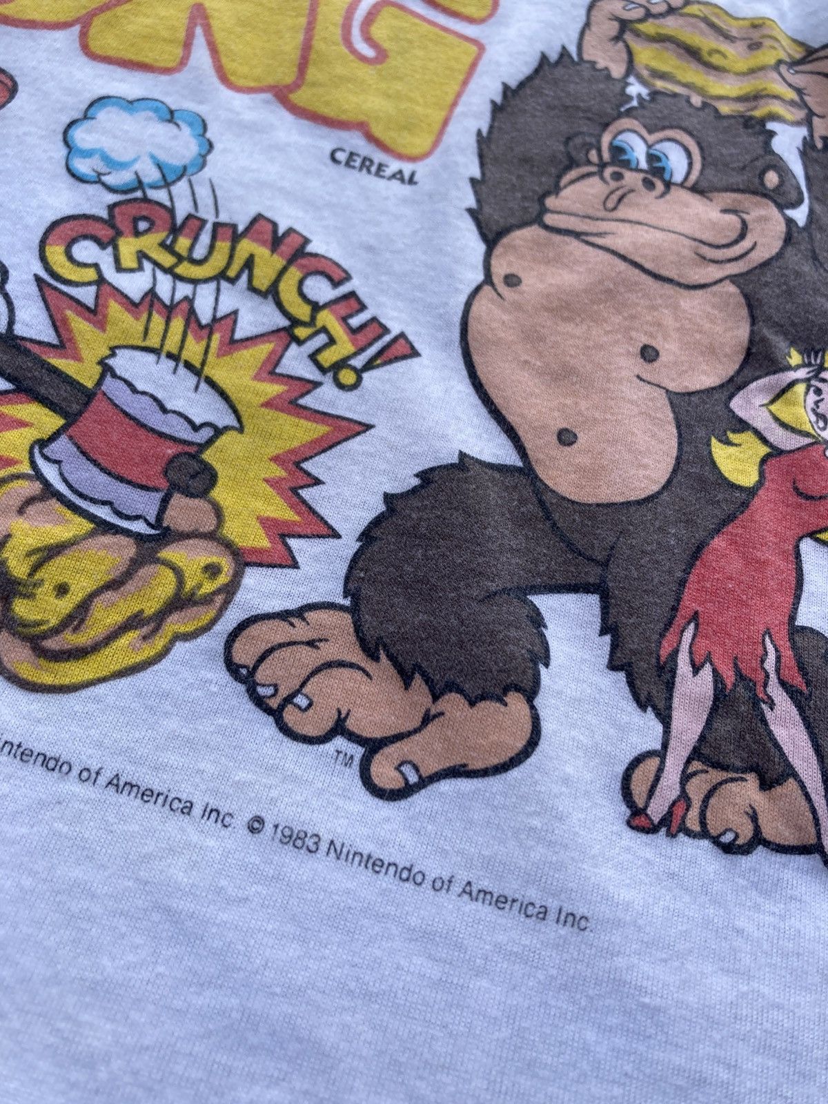 Vintage Vintage 80s Nintendo Promo Donkey Kong Game Baseball T shirt Size US M / EU 48-50 / 2 - 4 Thumbnail