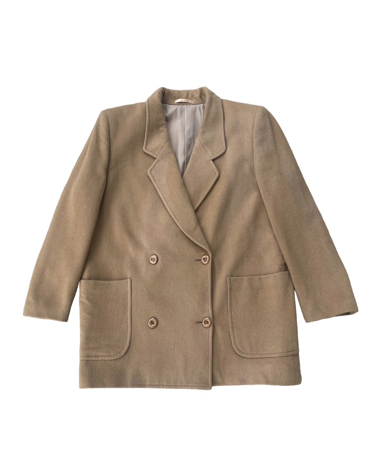 image of Burberry Prorsum Wool Double Breasted Jacket in Brown, Men's (Size Medium)