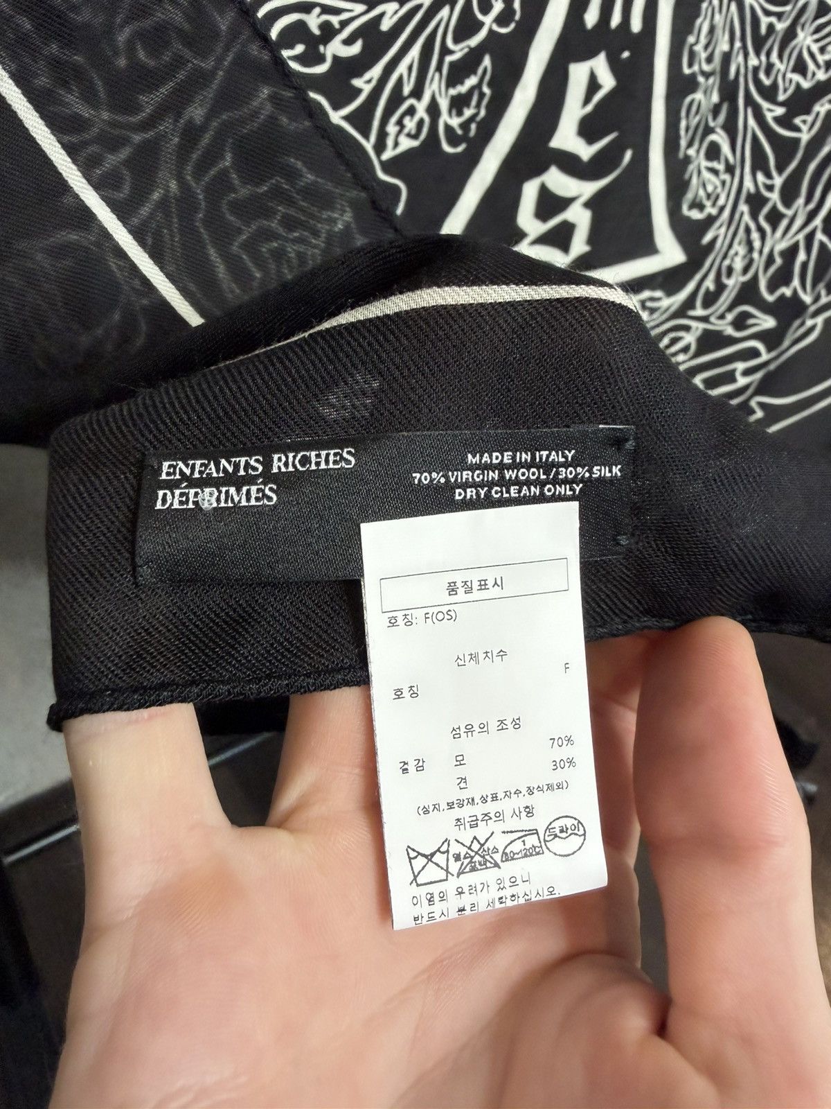 Enfants Riches Deprimes ULTIMATE GRAIL SEOUL EXCLUSIVE CROSS SCARF Size ONE SIZE - 2 Thumbnail