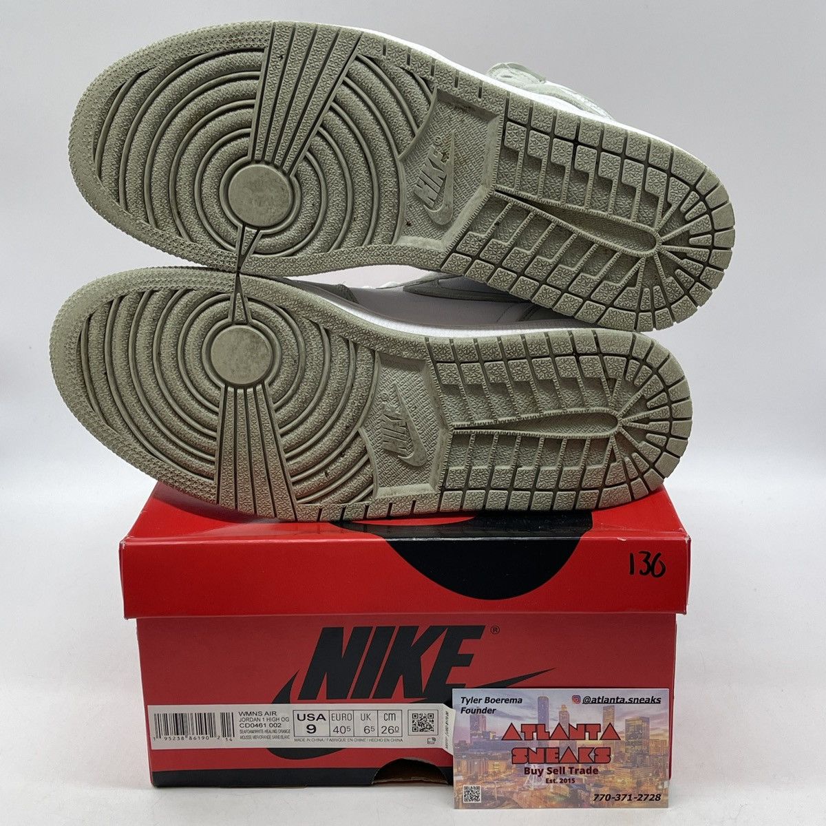 Jordan Brand Air Jordan 1 high seafoam Size US 9 / IT 39 - 7 Thumbnail