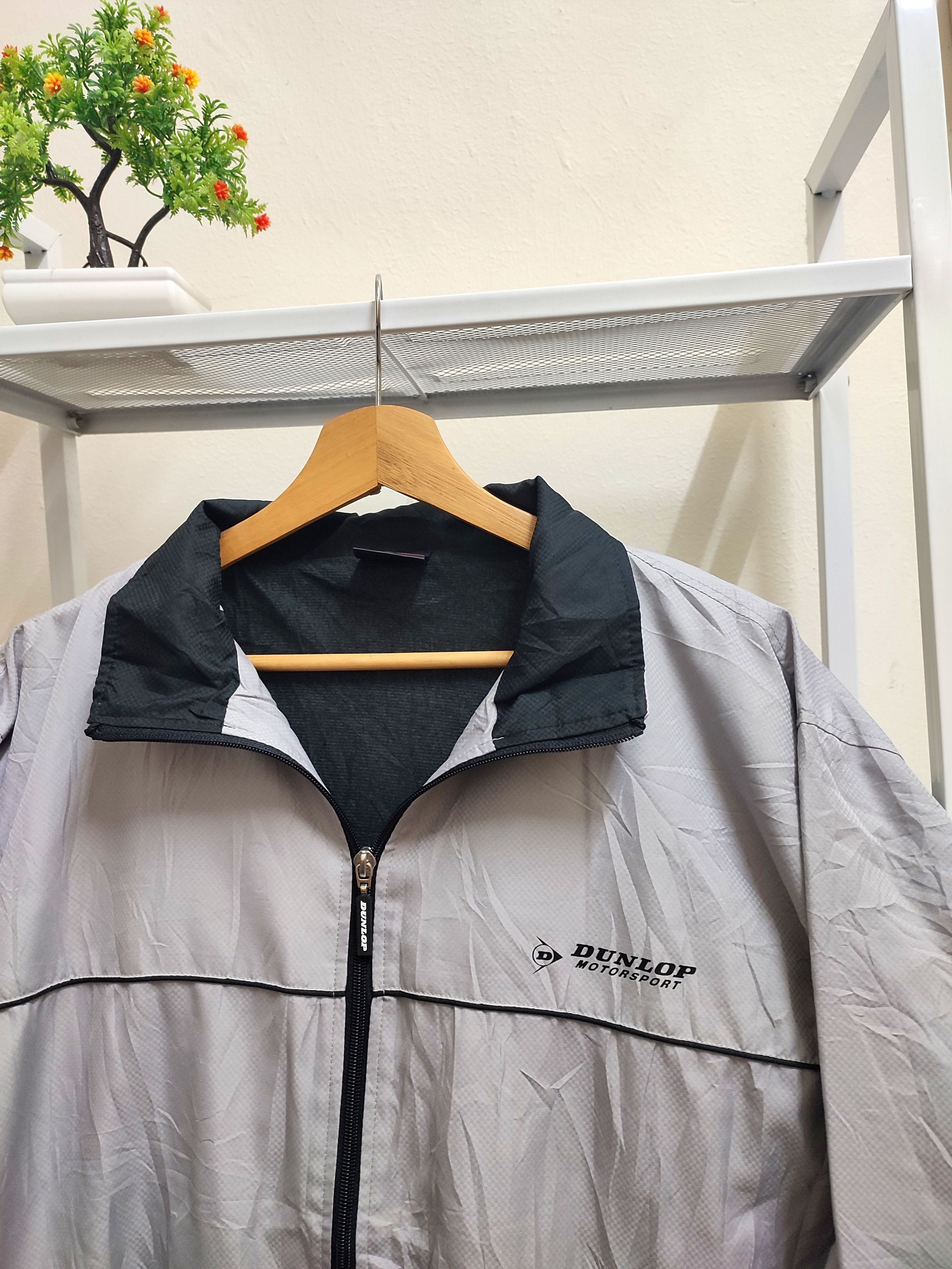 Dunlop Vintage Dunlop Motorsport Zip Up Light Jacket Size US L / EU 52-54 / 3 - 3 Thumbnail