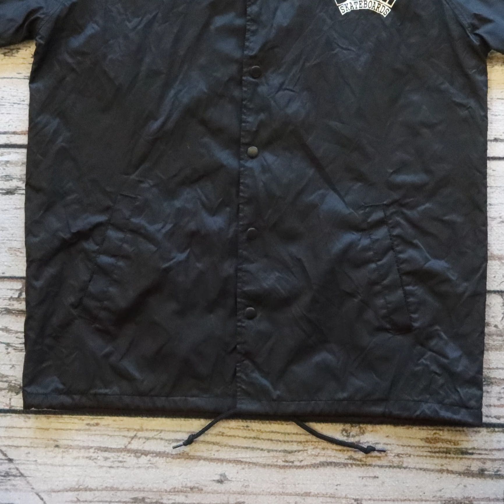 Vintage VINTAGE Baker Skateboards Coach Jacket Men XL Black Windbreaker Jacket Size US XL / EU 56 / 4 - 3 Thumbnail