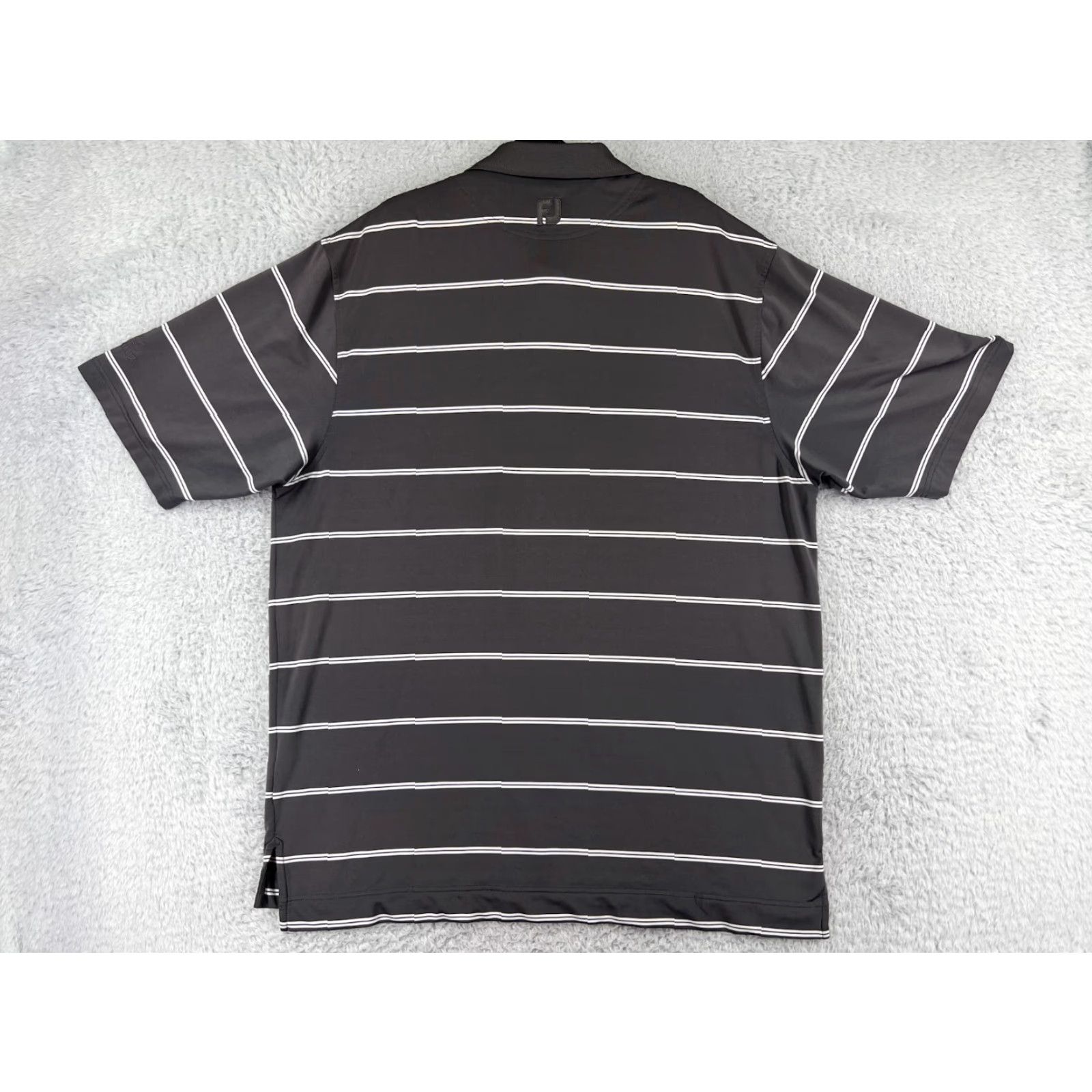 Footjoy FootJoy Polo Shirt Men Extra Large Gray Stripe Polo Shirt Gray FootJoy Lightweight Polyester Golf Shirt Men XL Stripe Size US XL / EU 56 / 4 - 2 Thumbnail
