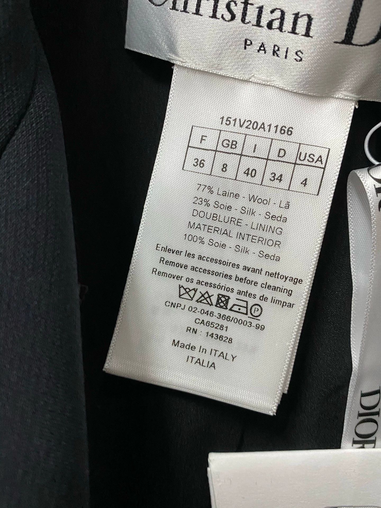 Dior Dior Double Breasted Suit Jacket 36 New Size XS / US 0-2 / IT 36-38 - 6 Thumbnail