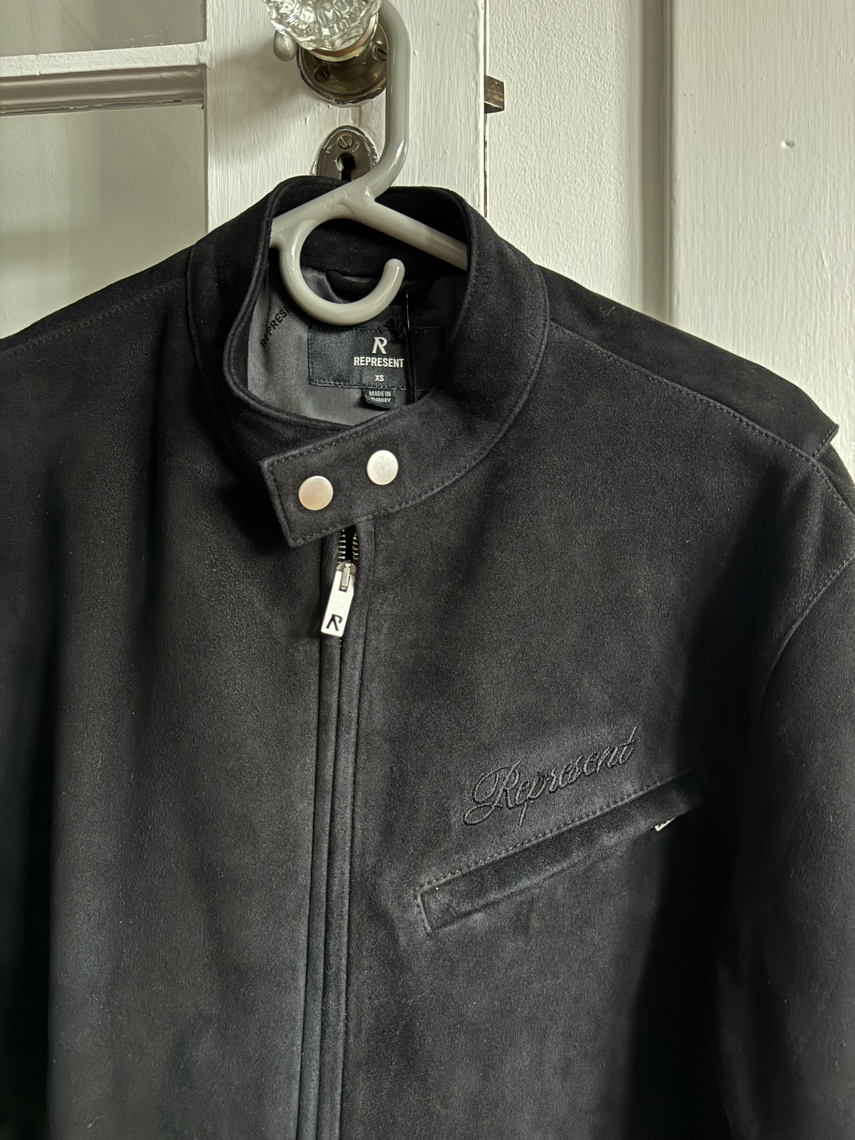 Represent Clo. Overdrive Suede Jacket - Jet Black Size US XS / EU 42 / 0 - 3 Thumbnail