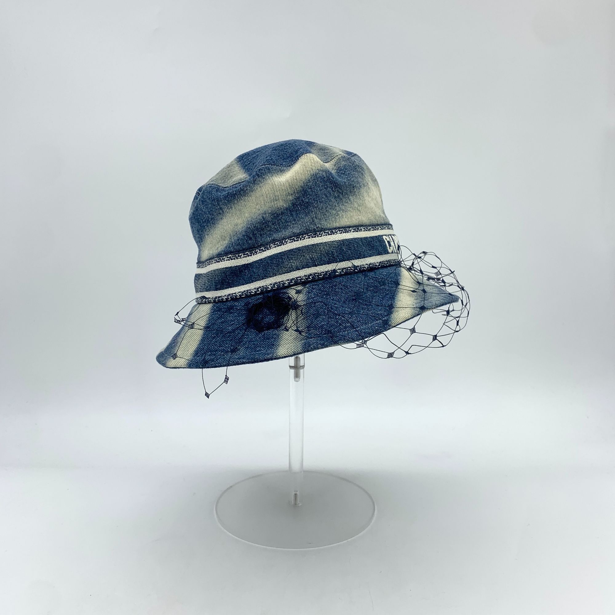 Dior Christian Dior Tie-Dyed Cotton Fishermans Hat W/Mesh Detail Size ONE SIZE - 9 Thumbnail