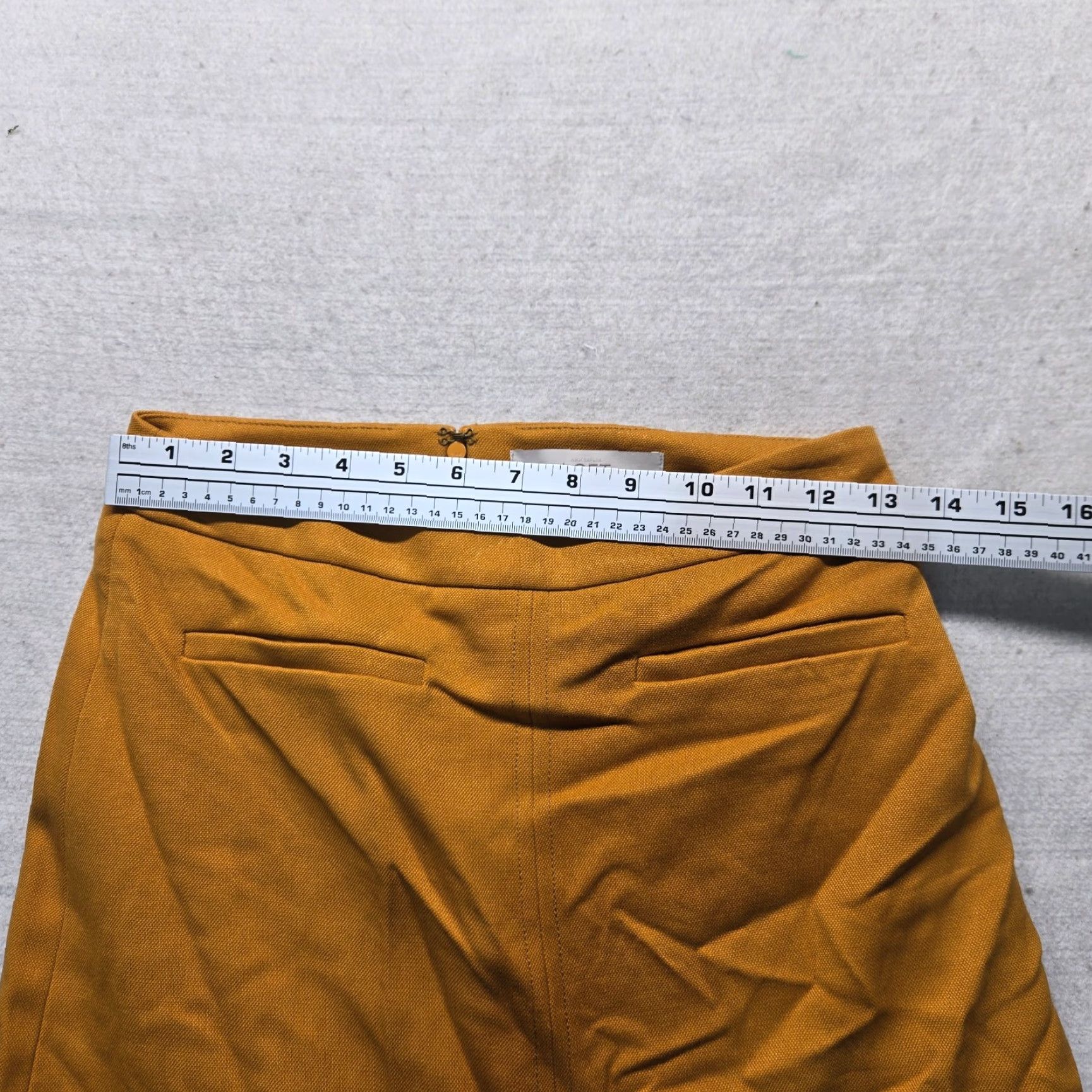 Loft LOFT Ann Taylor Skirt Orange Knee Length Adult Size 0 Women A-Line Solid Hosiery? Size 25" / US 0 / IT 36 - 3 Thumbnail