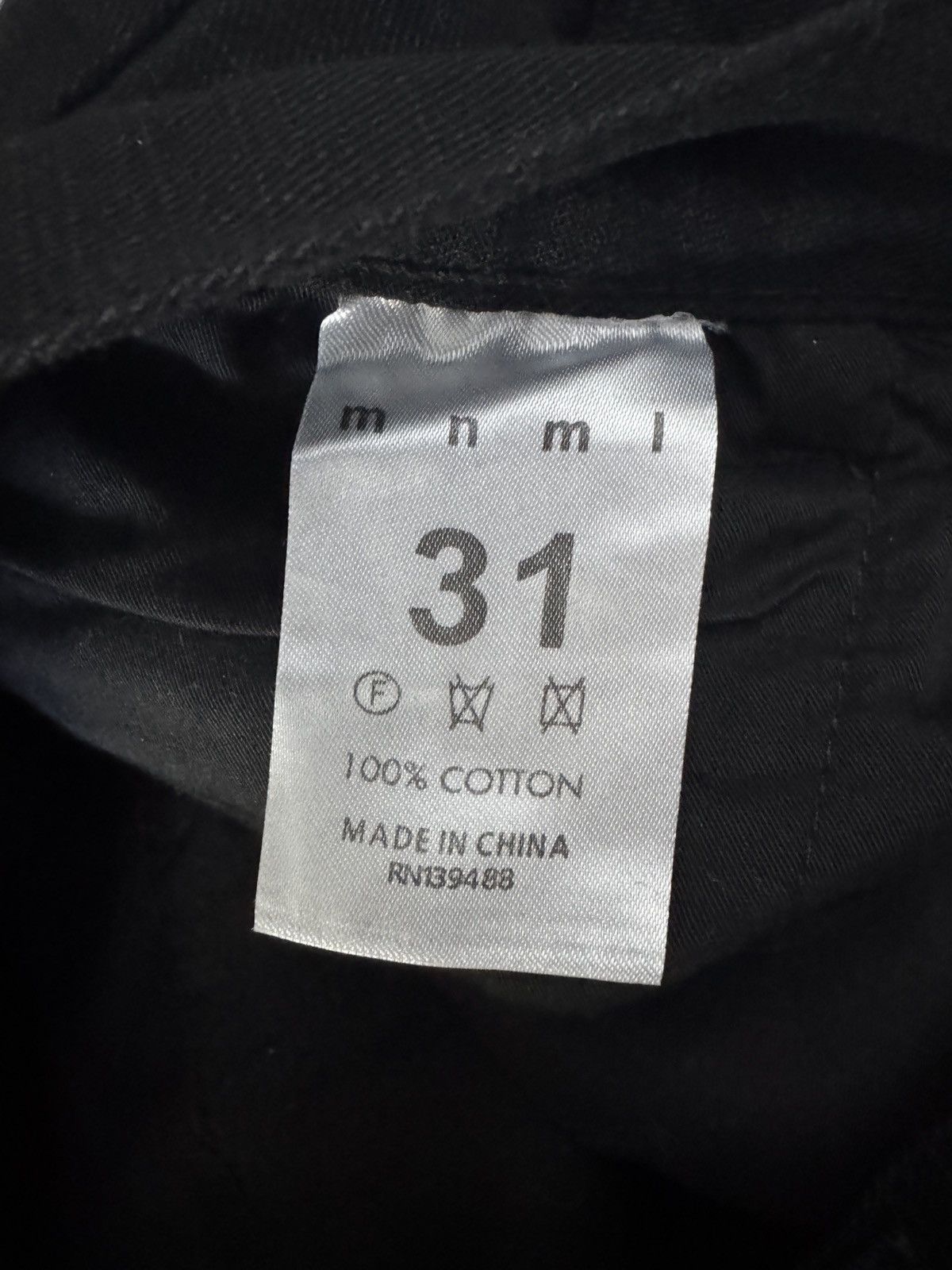MNML Mnml Waxed Denim Cargo Pants Size US 31 - 3 Thumbnail