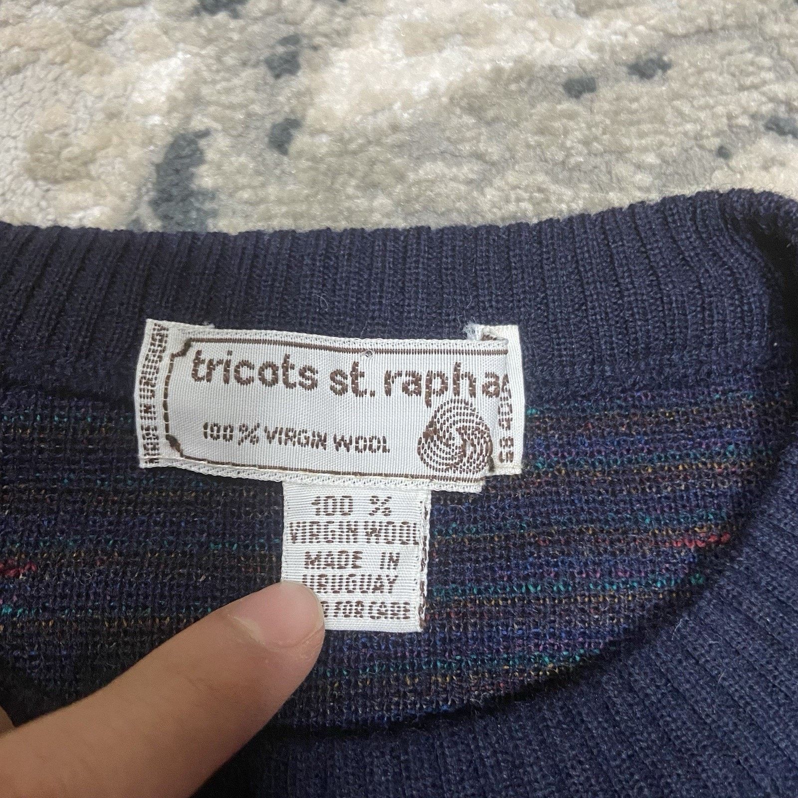 Tricots St. Raphael Tricots st raphael pure merino wool sweater Sz L Vintage 90s Size US L / EU 52-54 / 3 - 2 Thumbnail
