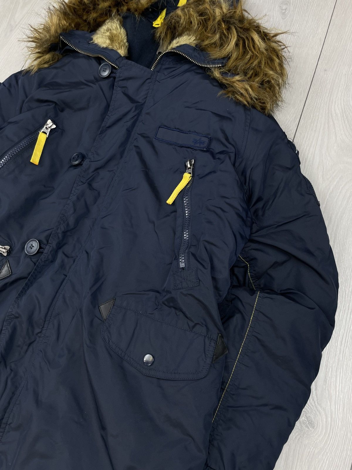 Alpha Industries Alpha Industrial Men’s N 2B Parka Jacket Navy Size M Size US M / EU 48-50 / 2 - 2 Thumbnail