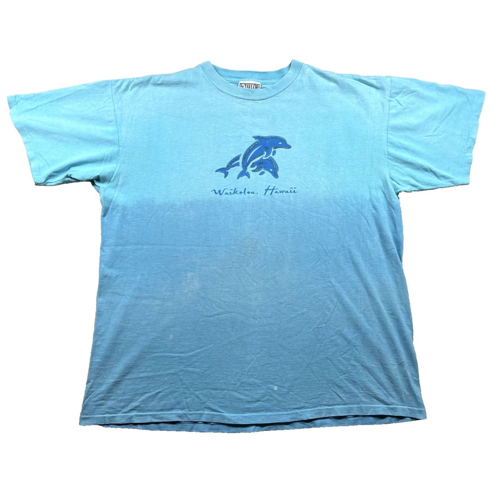 Vintage VINTAGE Hawaii Shirt Mens XL Waikoloa Dolphins Nature Beachy Faded Blue USA Shirt Mens XL Blue Dolphins Hawaii 80s 90s Beach Womens Mens Size US XL / EU 56 / 4 - 2 Thumbnail