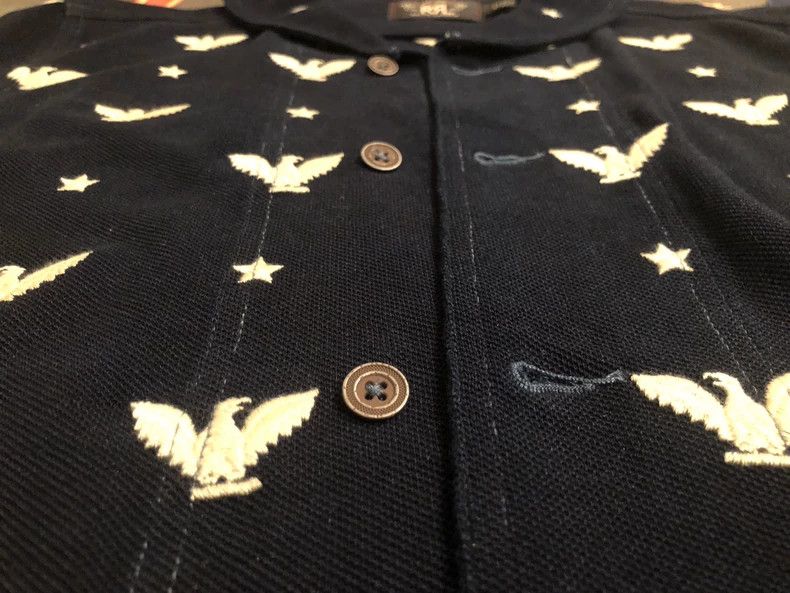 RRL Ralph Lauren RRL Ralph Lauren Blue dyed embroidered workwear shirt Size US S / EU 44-46 / 1 - 2 Thumbnail